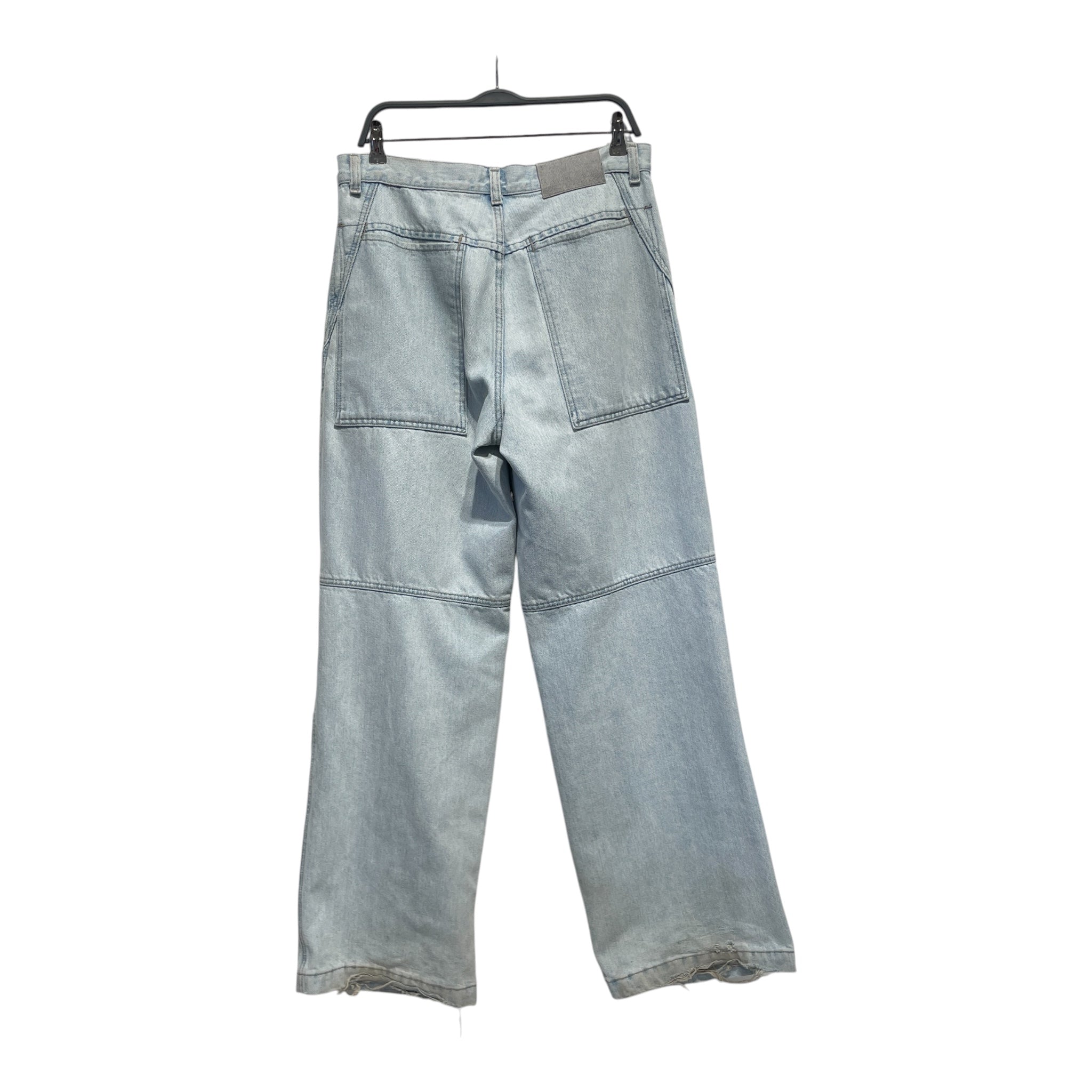 MARITHE FRANCOIS GIRBAUD/Pants/32/Denim/BLU/DOUBLE KNEE WIDE LEGS view 2