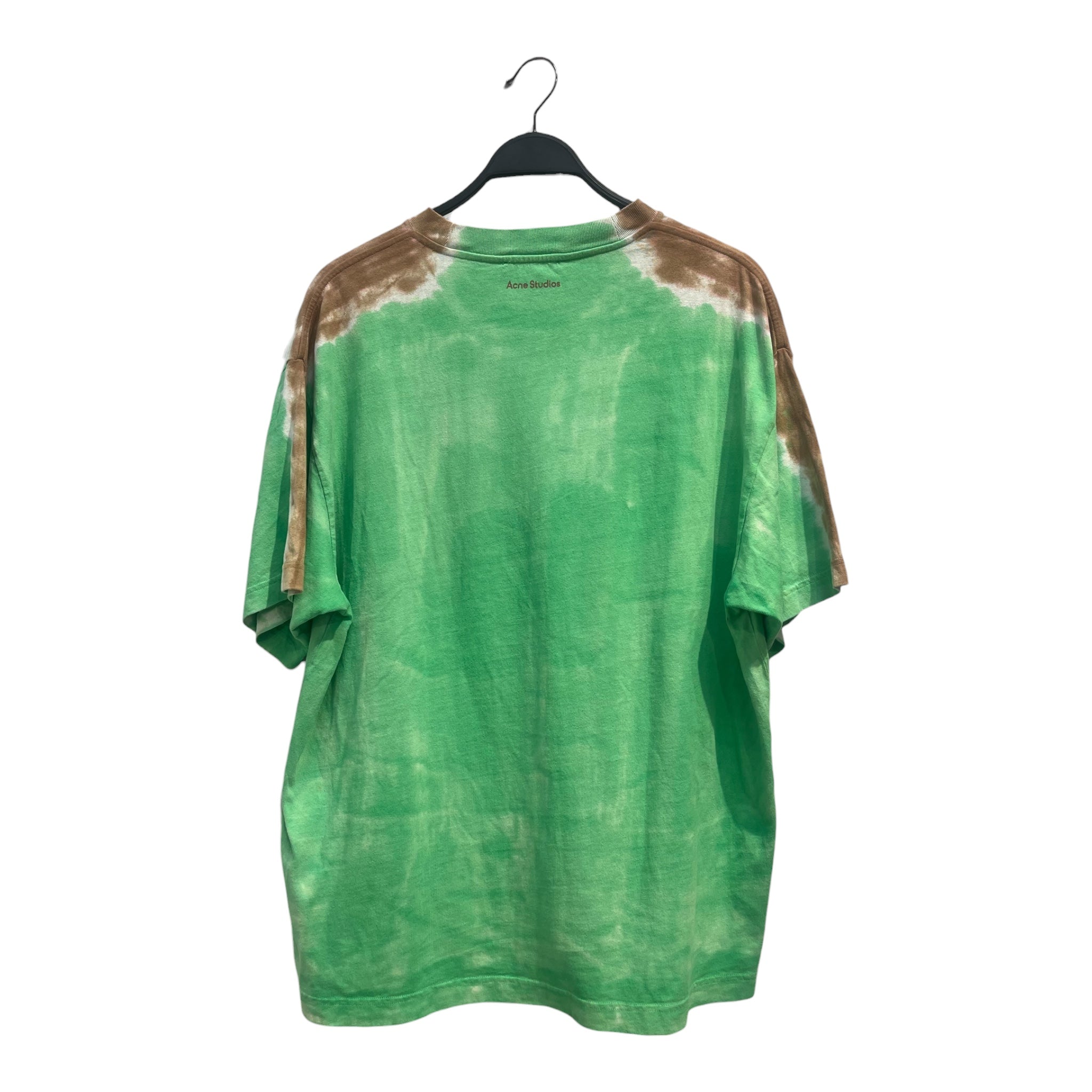 Acne Studios/T-Shirt/S/Cotton/GRN/All Over Print/FYRE COEUR BROWN TYEDYE HEART view 2