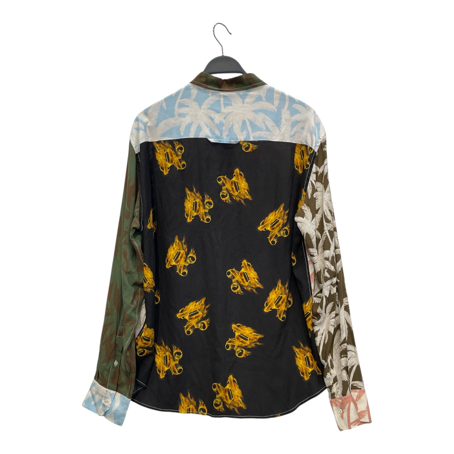 Palm Angels/LS Shirt/52/Silk/MLT/All Over Print/MULTICOLORPALMTREES view 2
