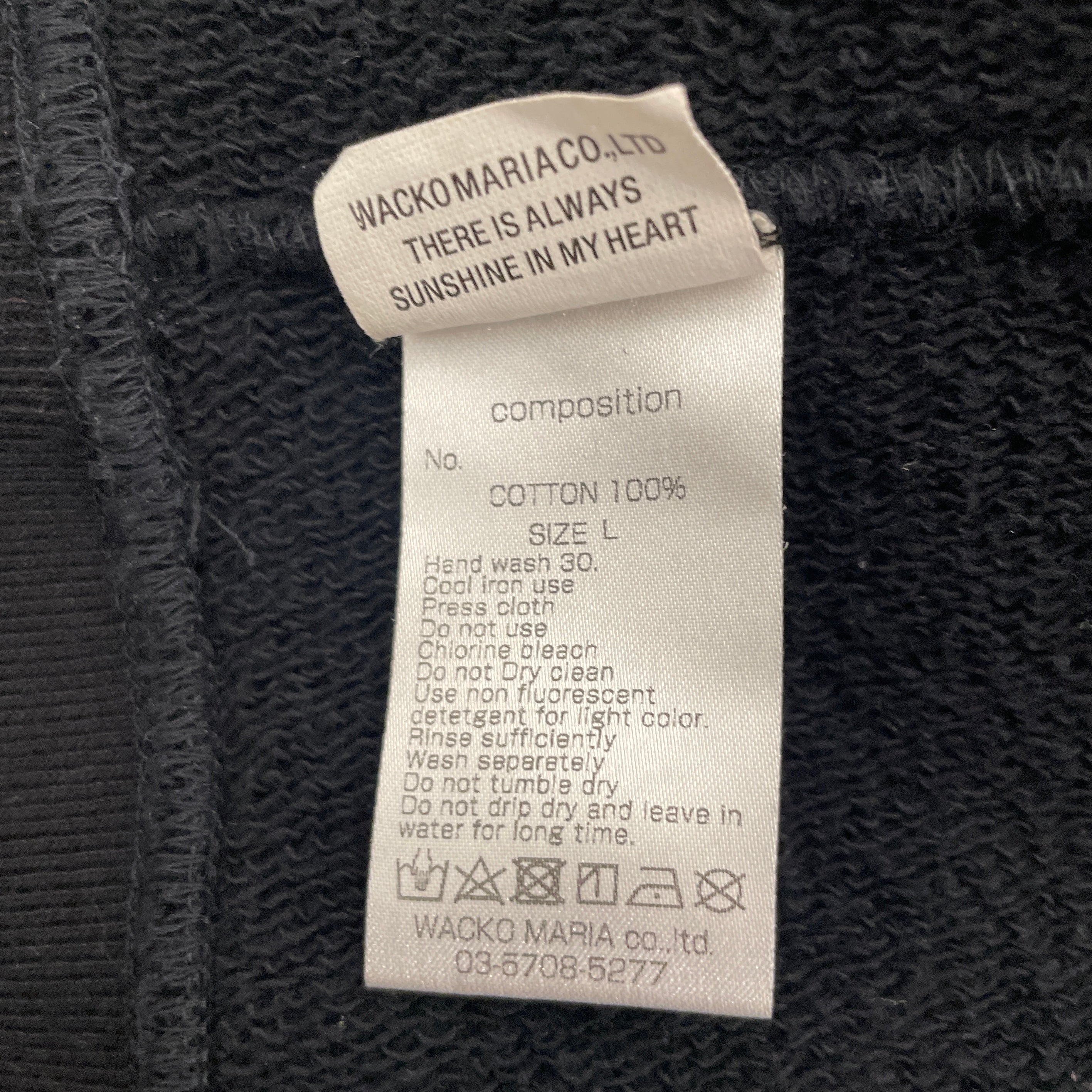 The Guilty Parties/WACKO MARIA/Hoodie/L/Cotton/BLK/ view 4