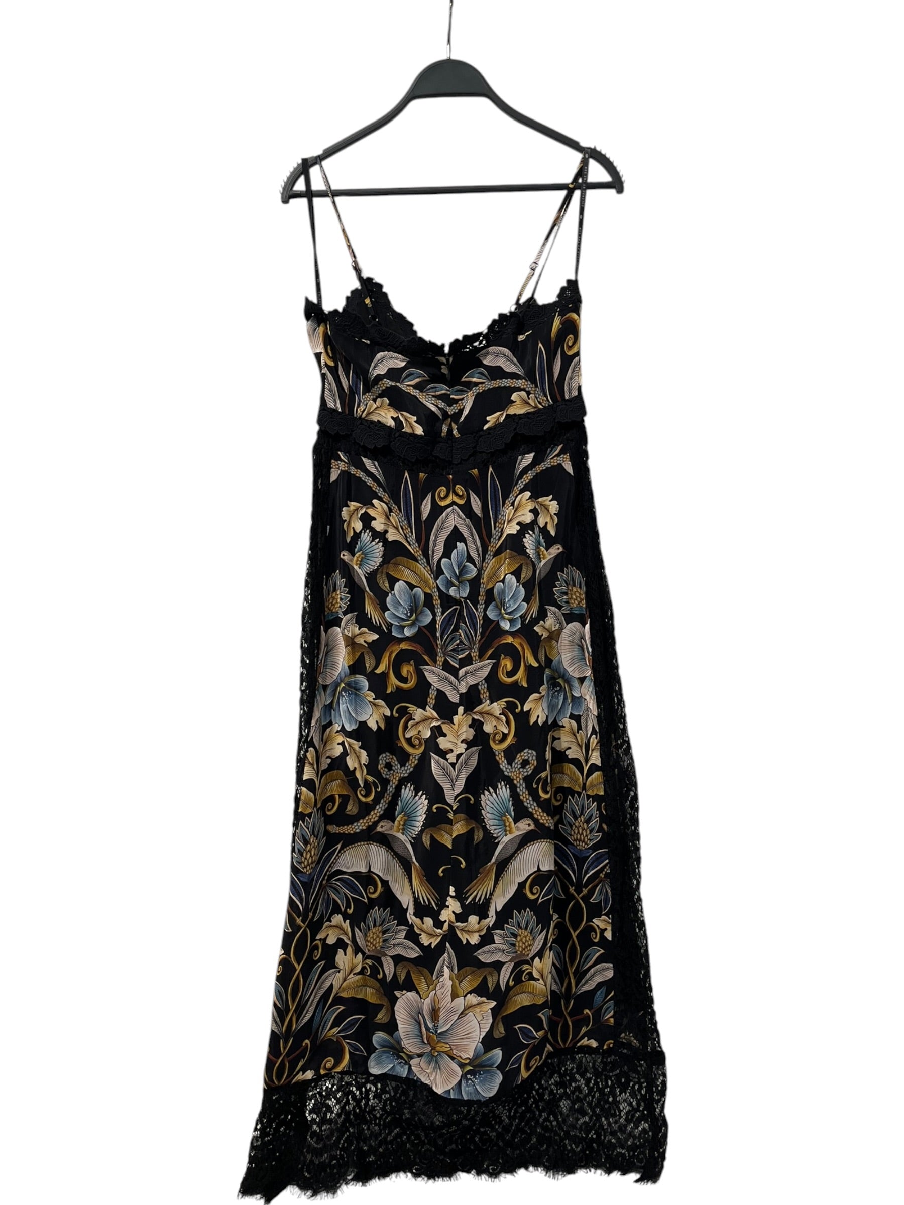 FARM Rio/Dress/S/Floral Pattern/Cotton/BLK/SNAKE GARDEN LACE DRESS view 2