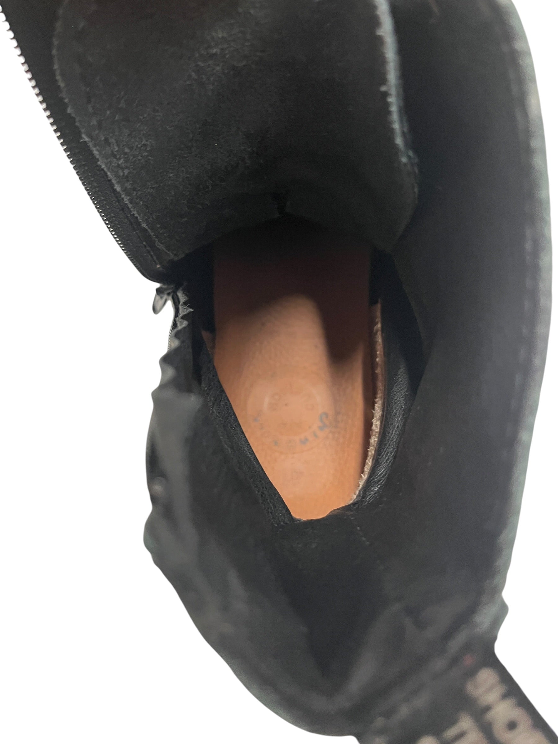 NEW ROCK/Lace Up Boots/US 9/Leather/BLK/PLATFORM COMBAT 8 EYE view 3