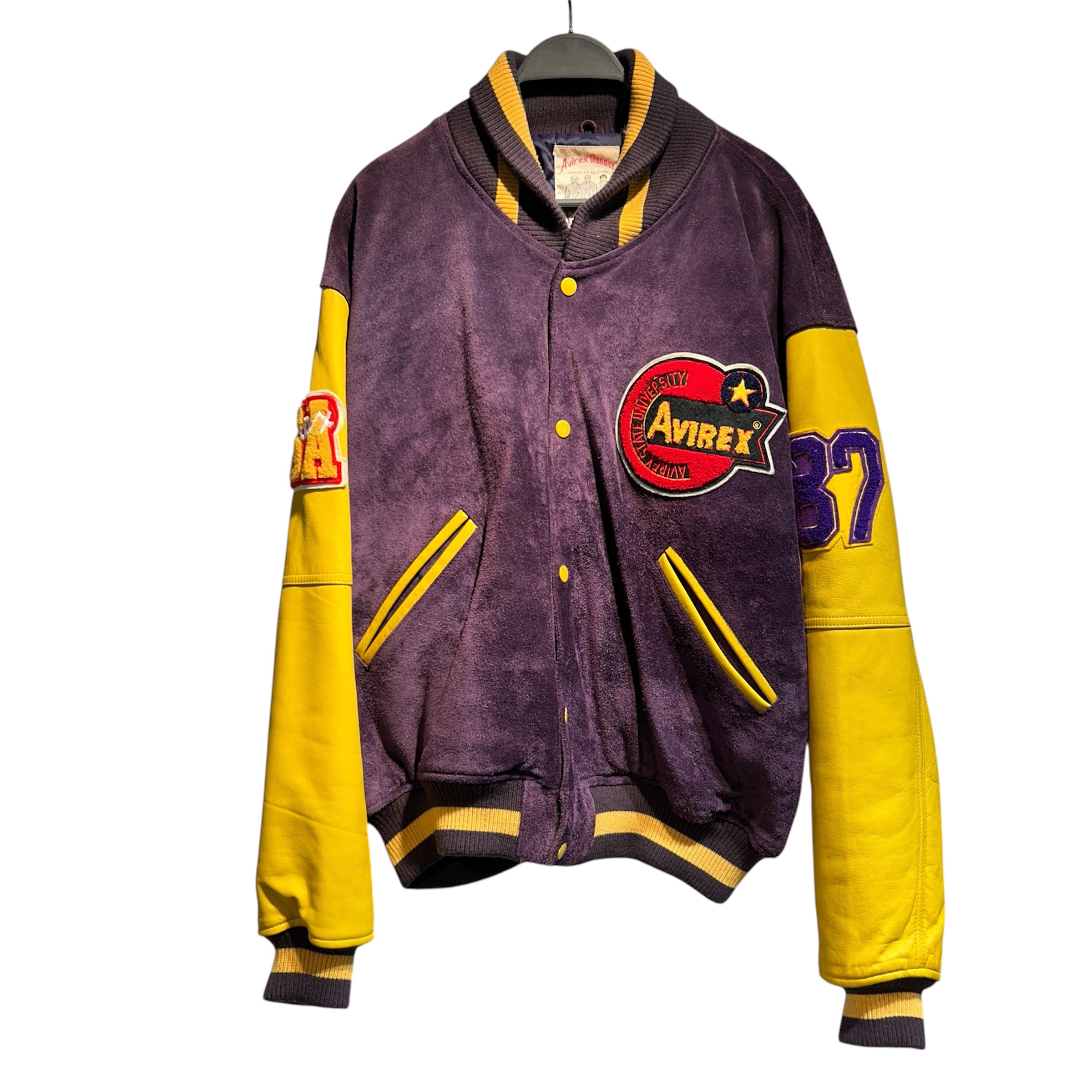 AVIREX/Jacket/L/Suede/PUP/1980s vintage varsity view 1
