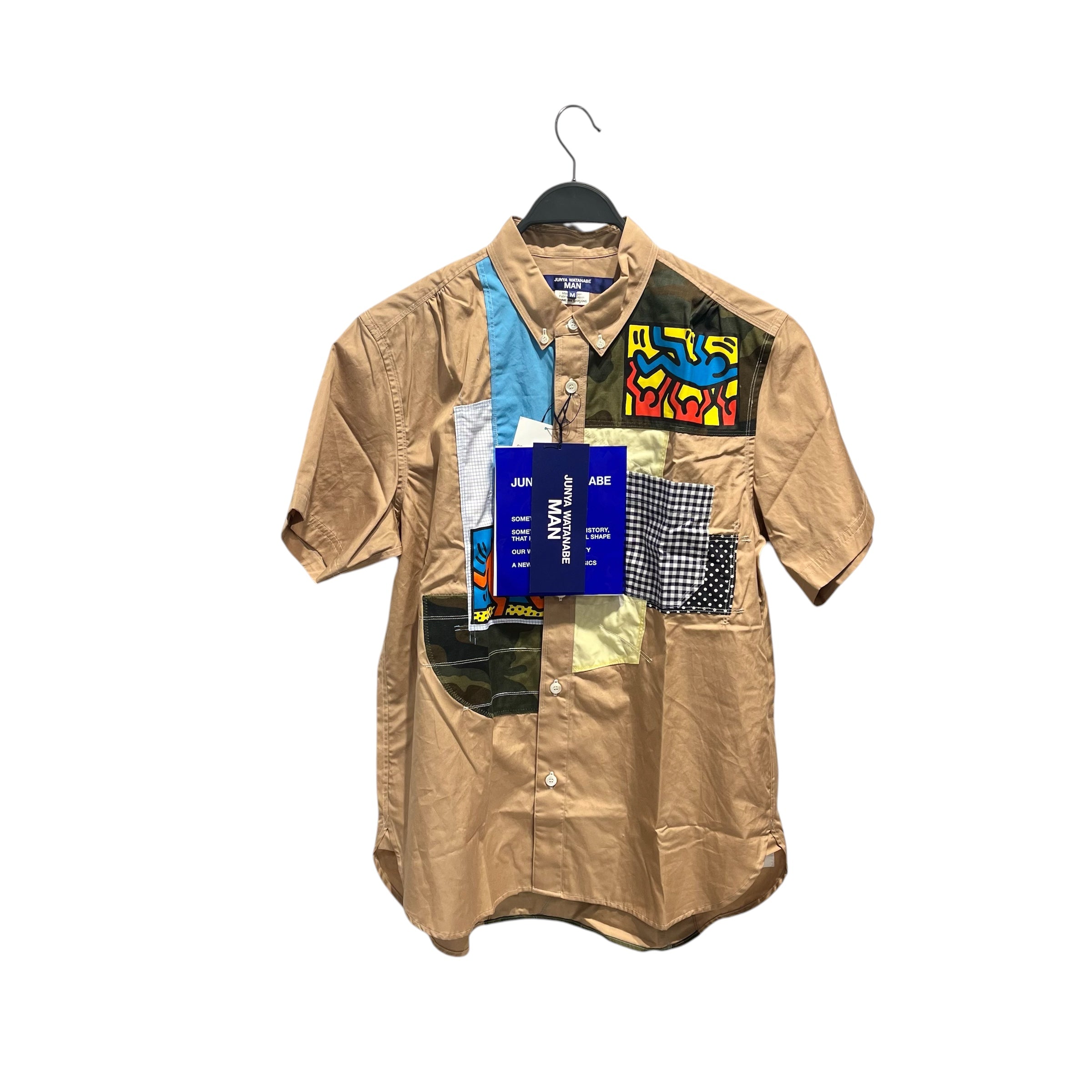 JUNYA WATANABE COMME des GARCONS MAN/SS Shirt/M/Cotton/KHK/All Over Print/patchwork patterns view 1