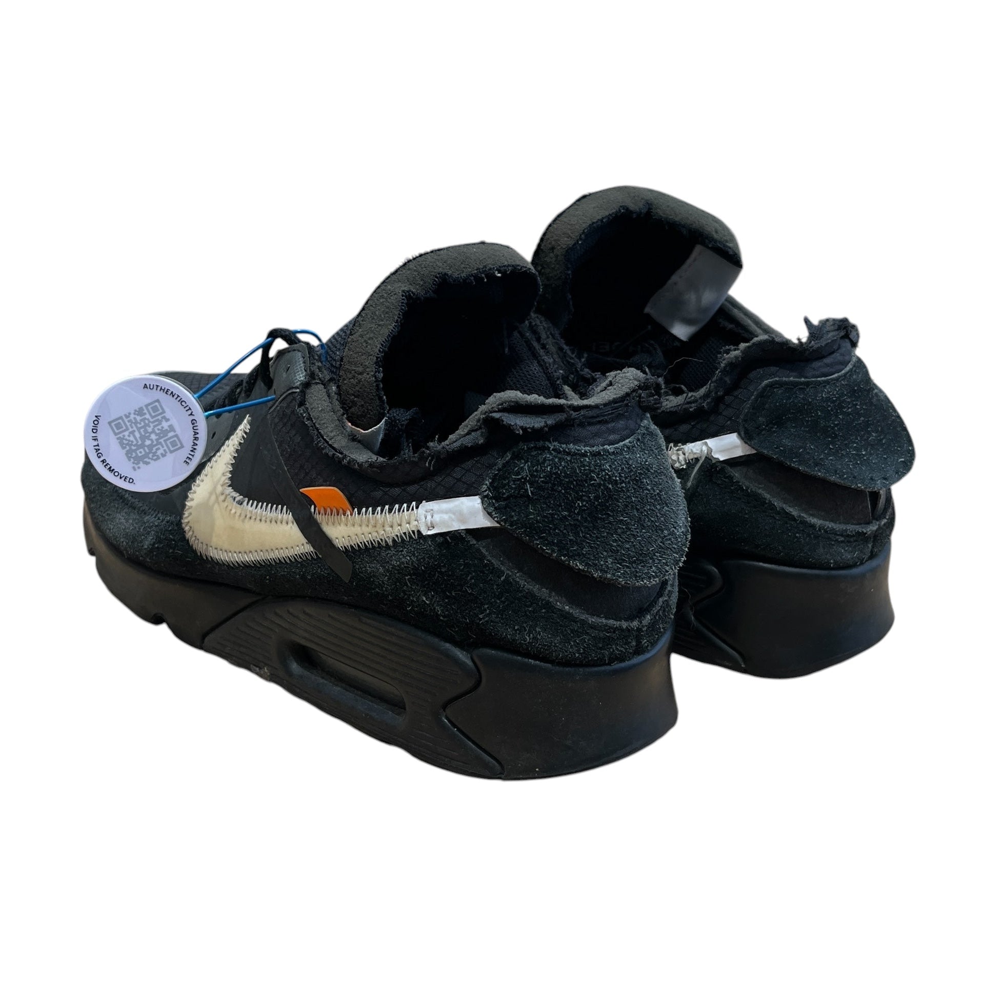 NIKE/OFF-WHITE/Low-Sneakers/US 10.5/Nylon/BLK/Straight Tip/Nike Air Max 90 view 2