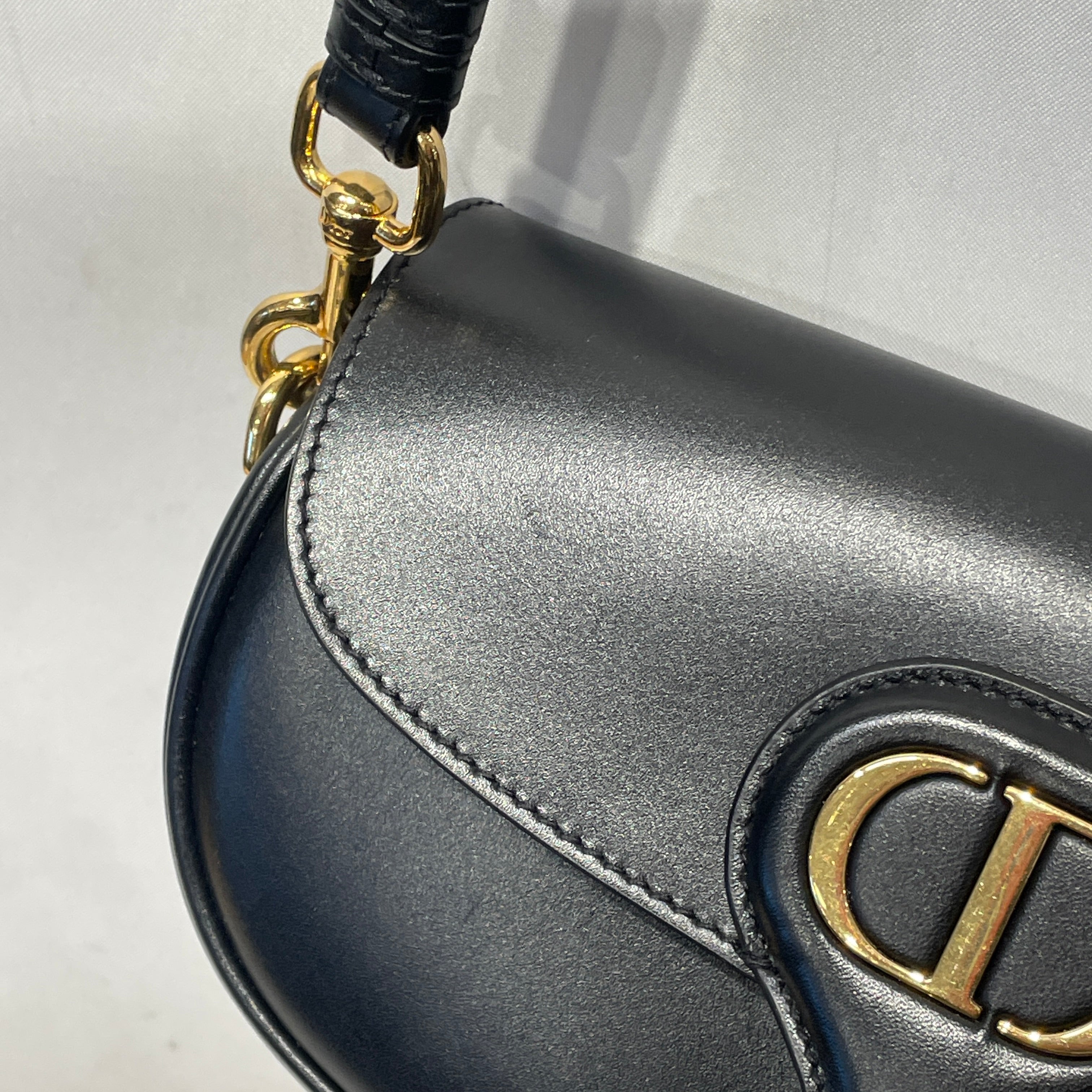 Christian Dior/Cross Body Bag/Leather/BLK/BOBBY EASTWEST view 4