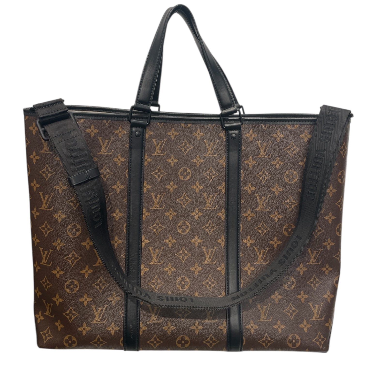 LOUIS VUITTON/Cross Body Bag/Monogram/Leather/BRW/MACASSAR WEEKEND BAG view 2