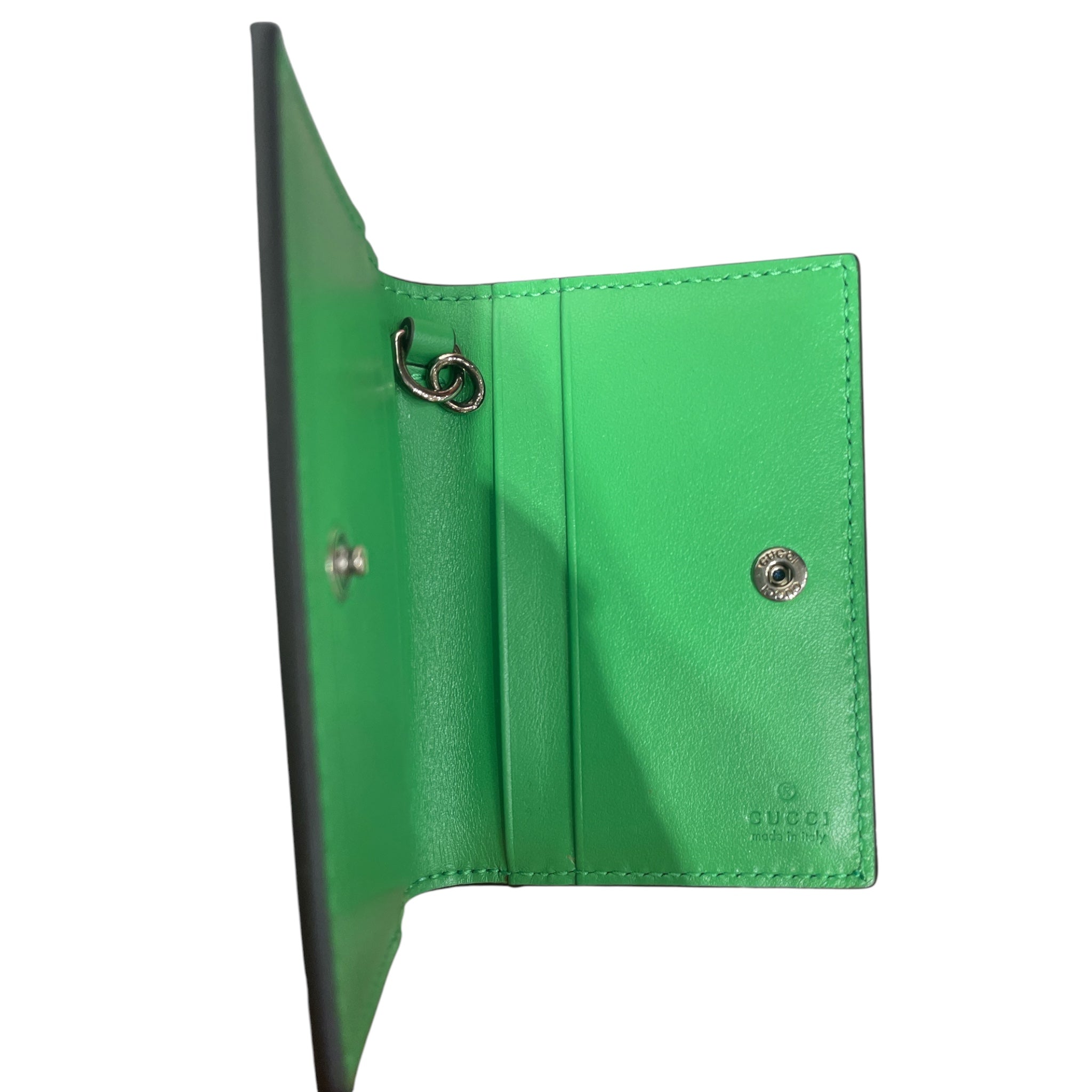 GUCCI/Wallet/Leather/GRN/L's/EMBOSSED CARD CASE view 4