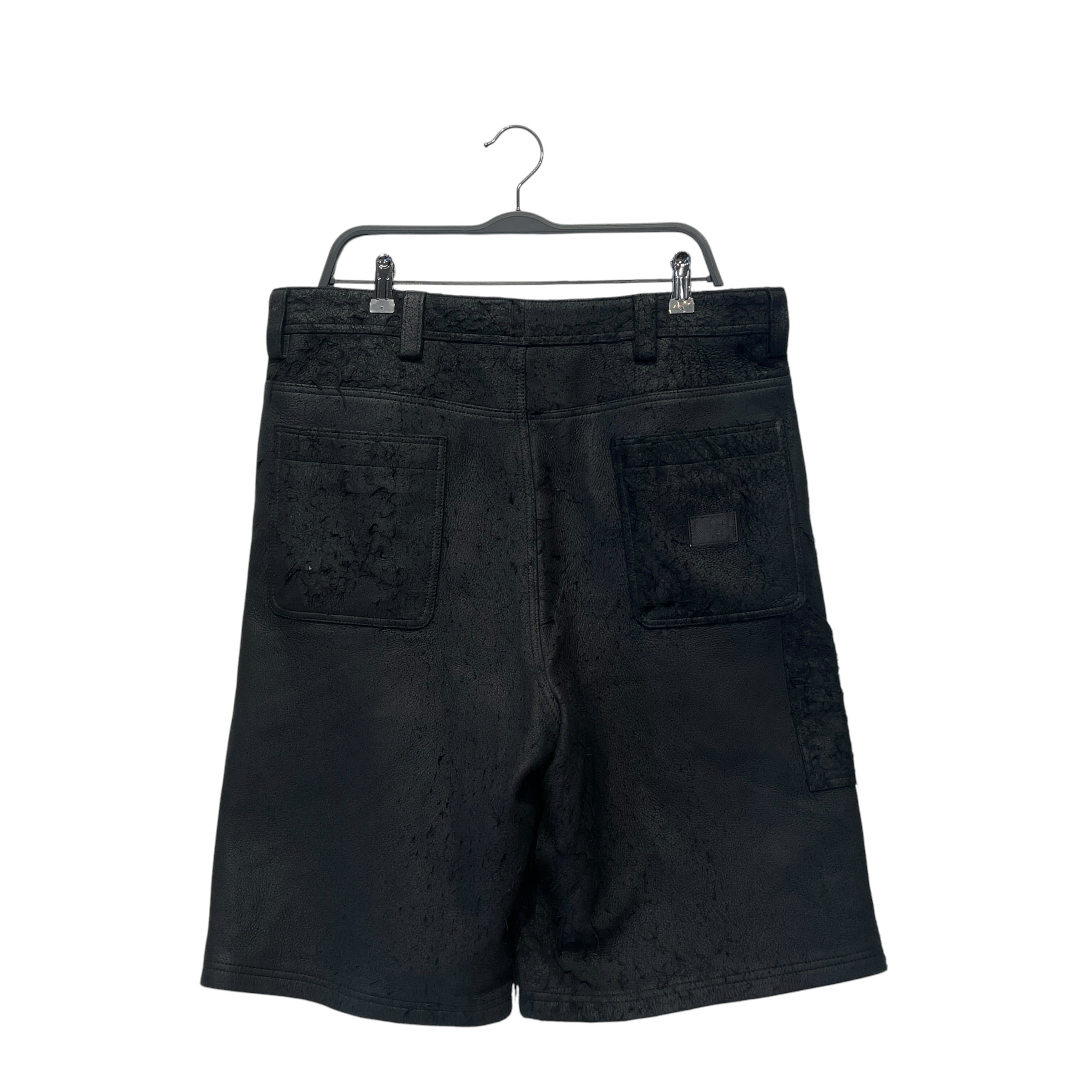 STUSSY/Shorts/34/Lambskin/BLK/BAGGY WASHED SHORTS view 4