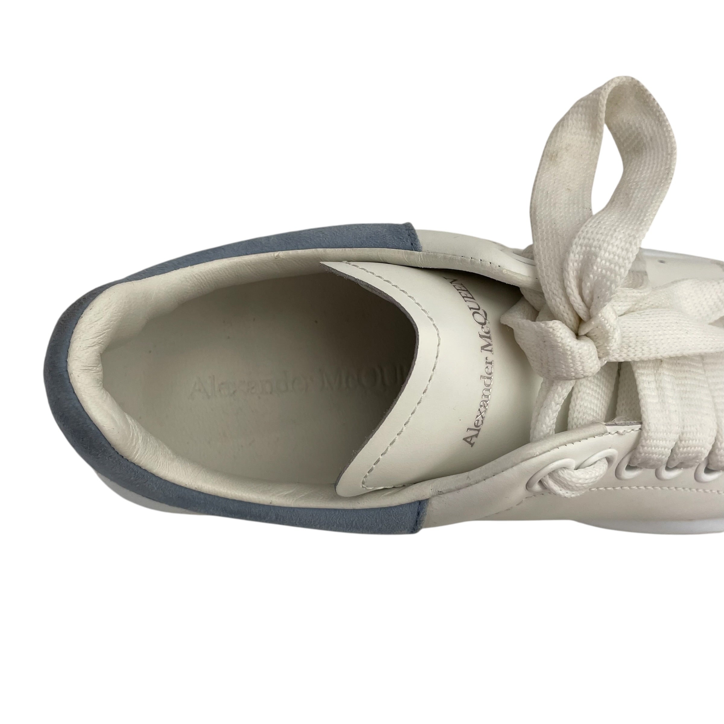 Alexander McQueen/Low-Sneakers/EU 36/WHT/dream blue larry sneaker view 4