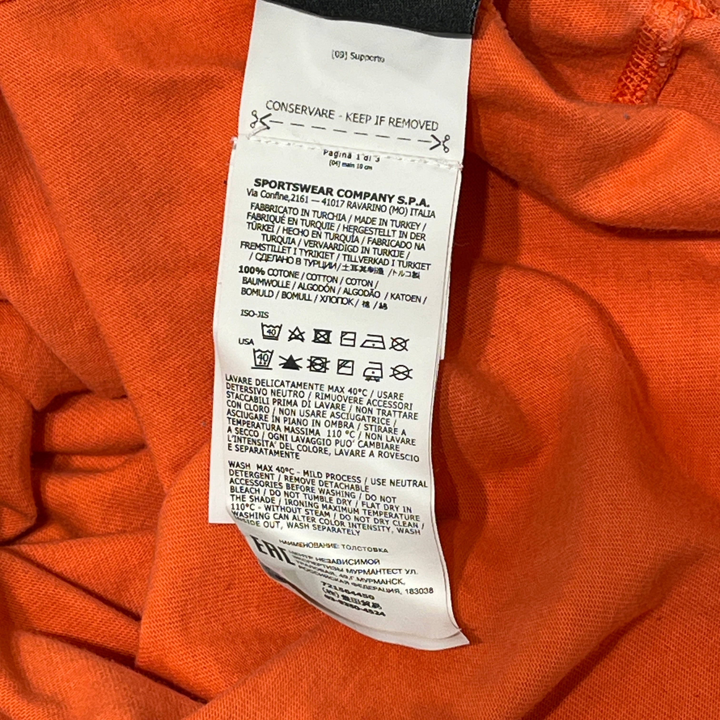 STONE ISLAND/LS T-Shirt/L/Cotton/ORN/ view 7