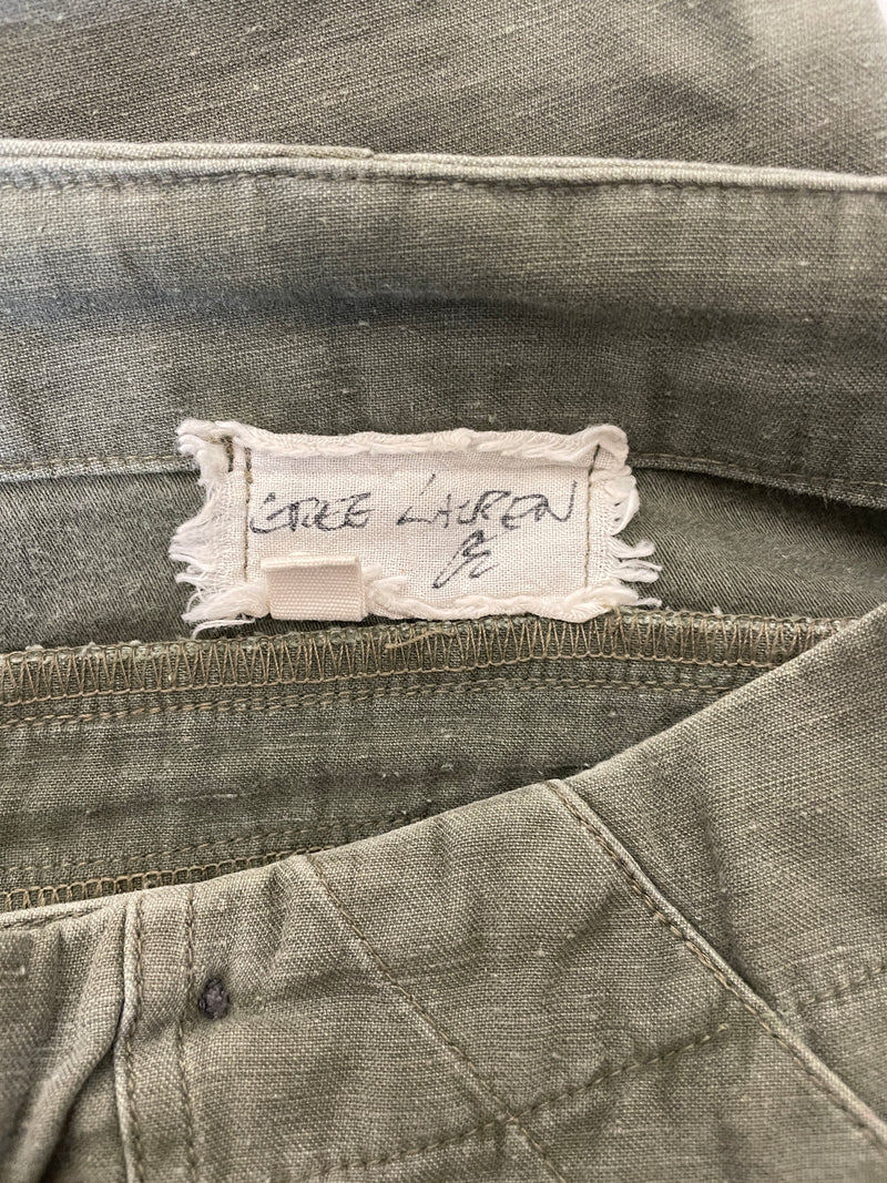 GREG LAUREN/Wide Leg Pants/3/Cotton/GRN/ – 2nd STREET USA GREG LAUREN/Wide Leg Pants/3/Cotton/GRN/ – 2nd STREET USA