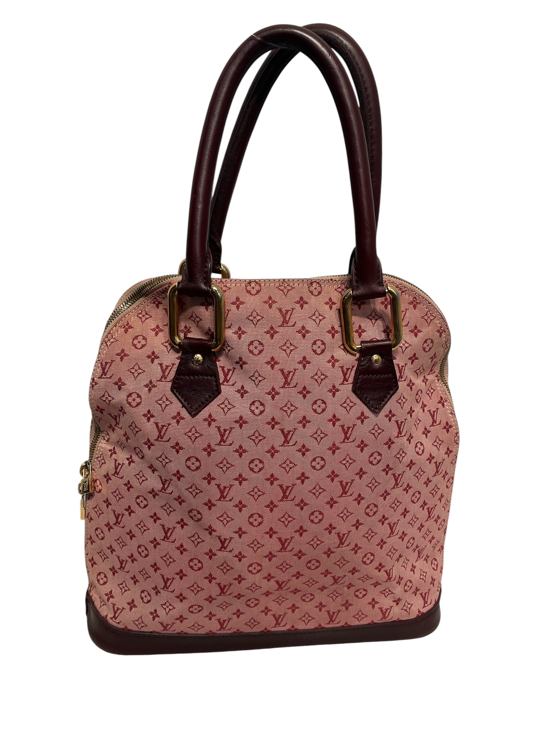 LOUIS VUITTON/Tote Bag/Monogram/Cotton/PNK/ALMA HAUT MINI LIN view 1