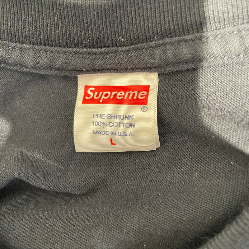 Supreme/T-Shirt/L/Cotton/BLK/Graphic/Tunnel Tee