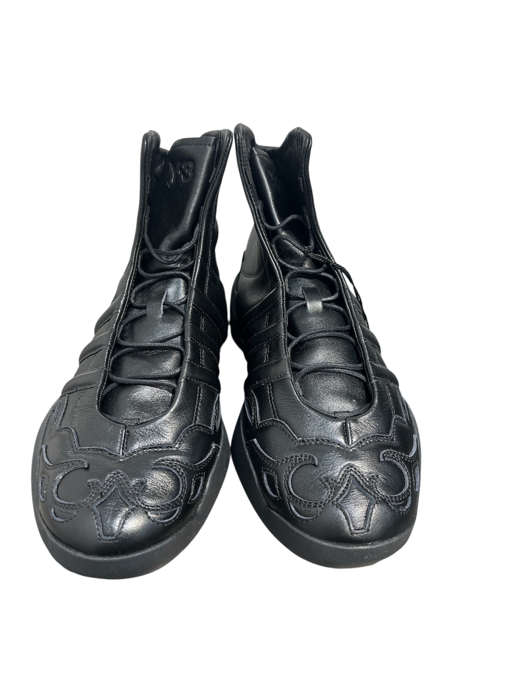 Y-3/Hi-Sneakers/US 7.5/Leather/BLK/2002 hi top bnwt view 1
