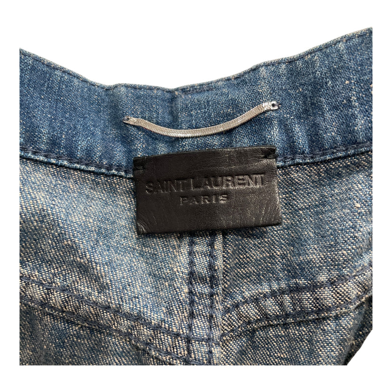 SAINT LAURENT/Straight Pants/30/Denim/BLU/FADED