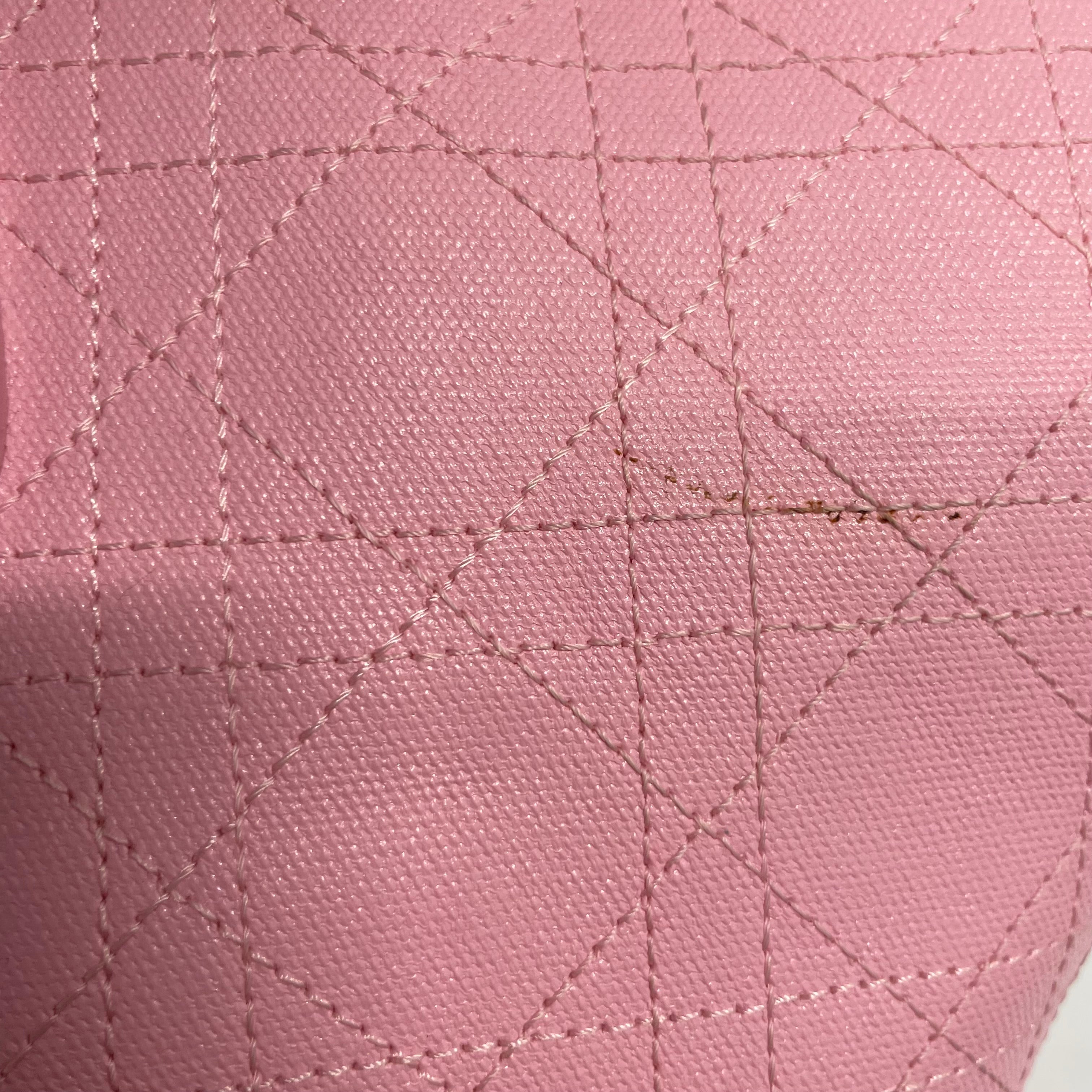 Christian Dior/Hand Bag/FREE/Leather/PNK/CANNAGE PANAREA TOTE view 6