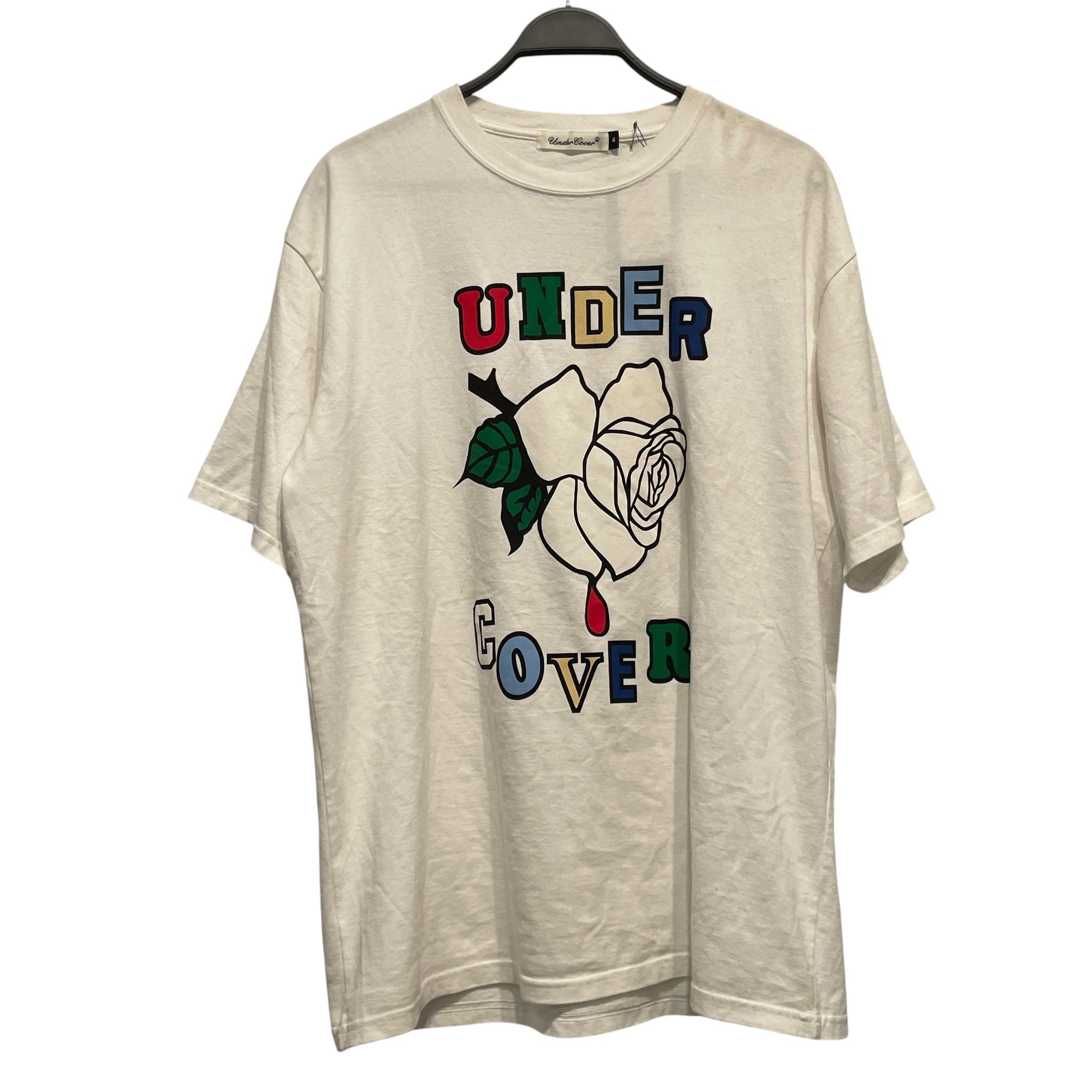 UNDERCOVER/T-Shirt/4/Cotton/WHT/Graphic/ROSE view 1