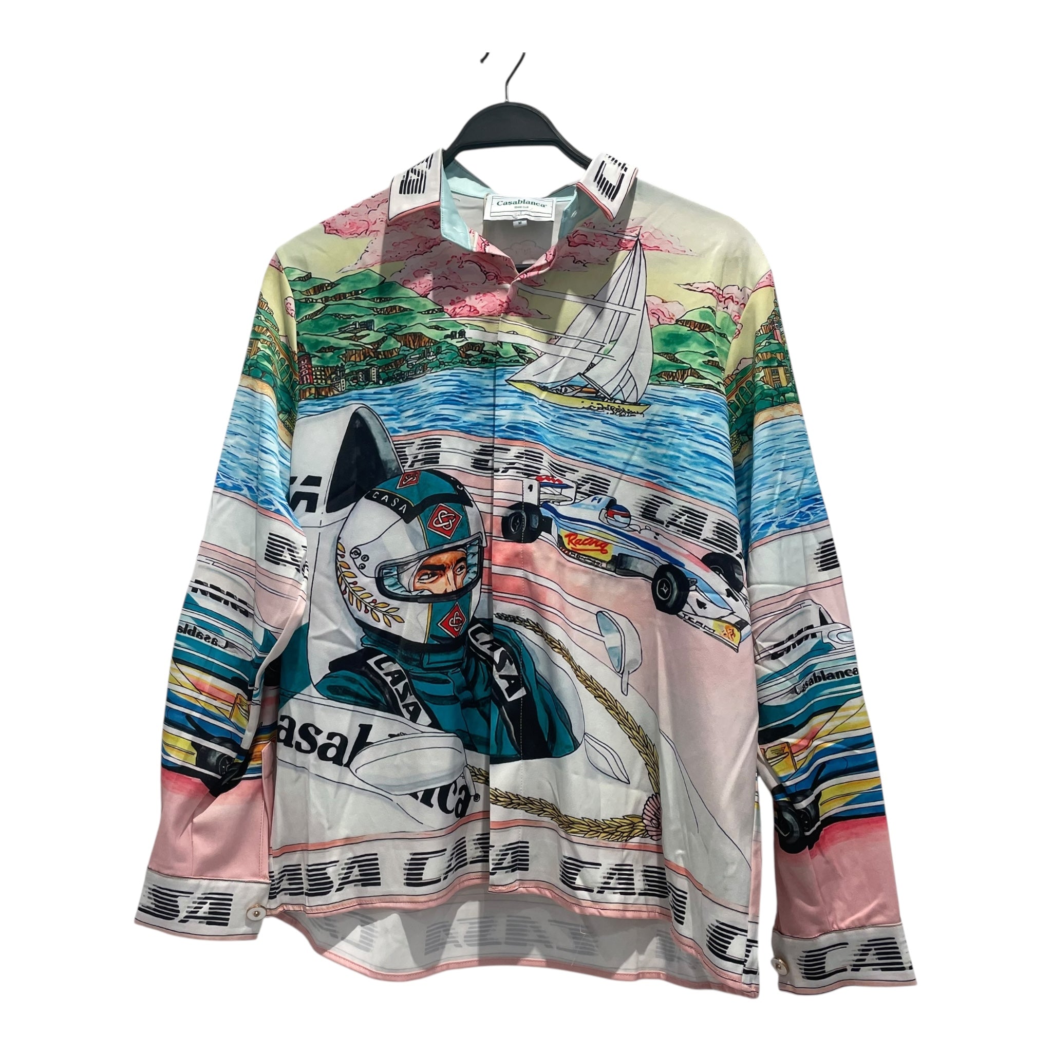 CASABLANCA/LS Shirt/M/Silk/MLT/All Over Print/The Art of Racing view 1