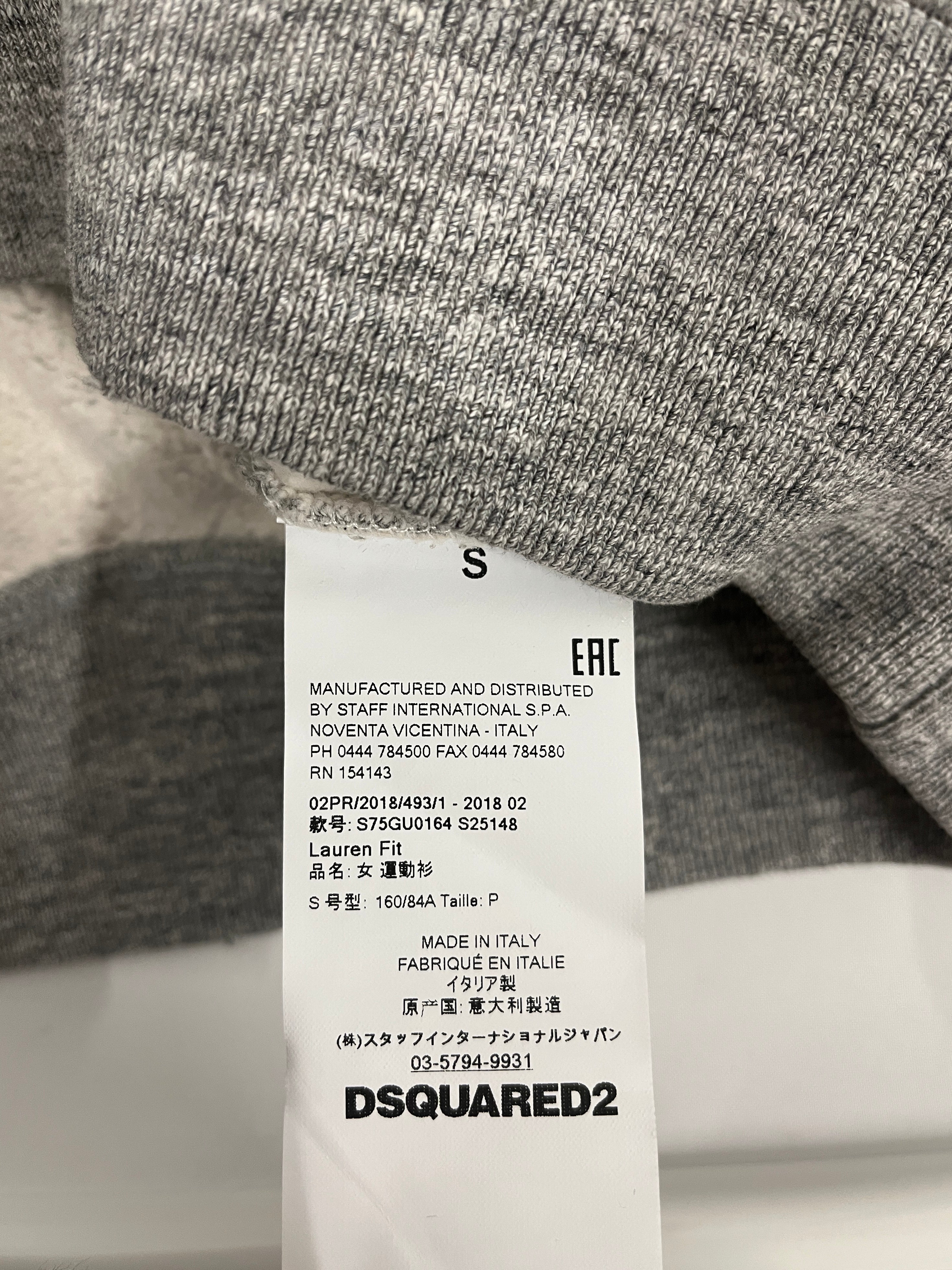 DSQUARED2/Sweatshirt/S/Cotton/GRY/Mr.Caten Logo view 4