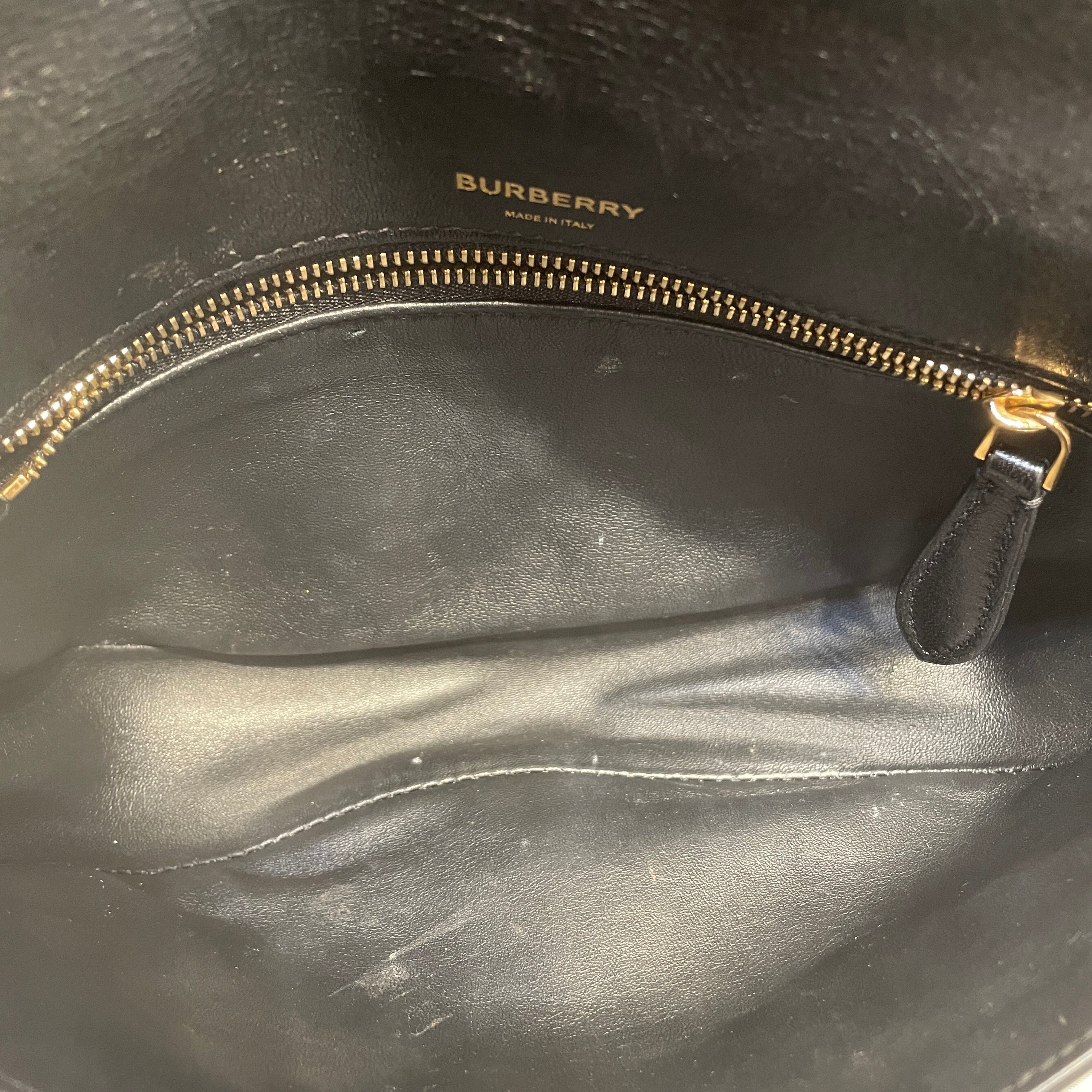BURBERRY/Hand Bag/Leather/BLK/OLYMPIA view 5