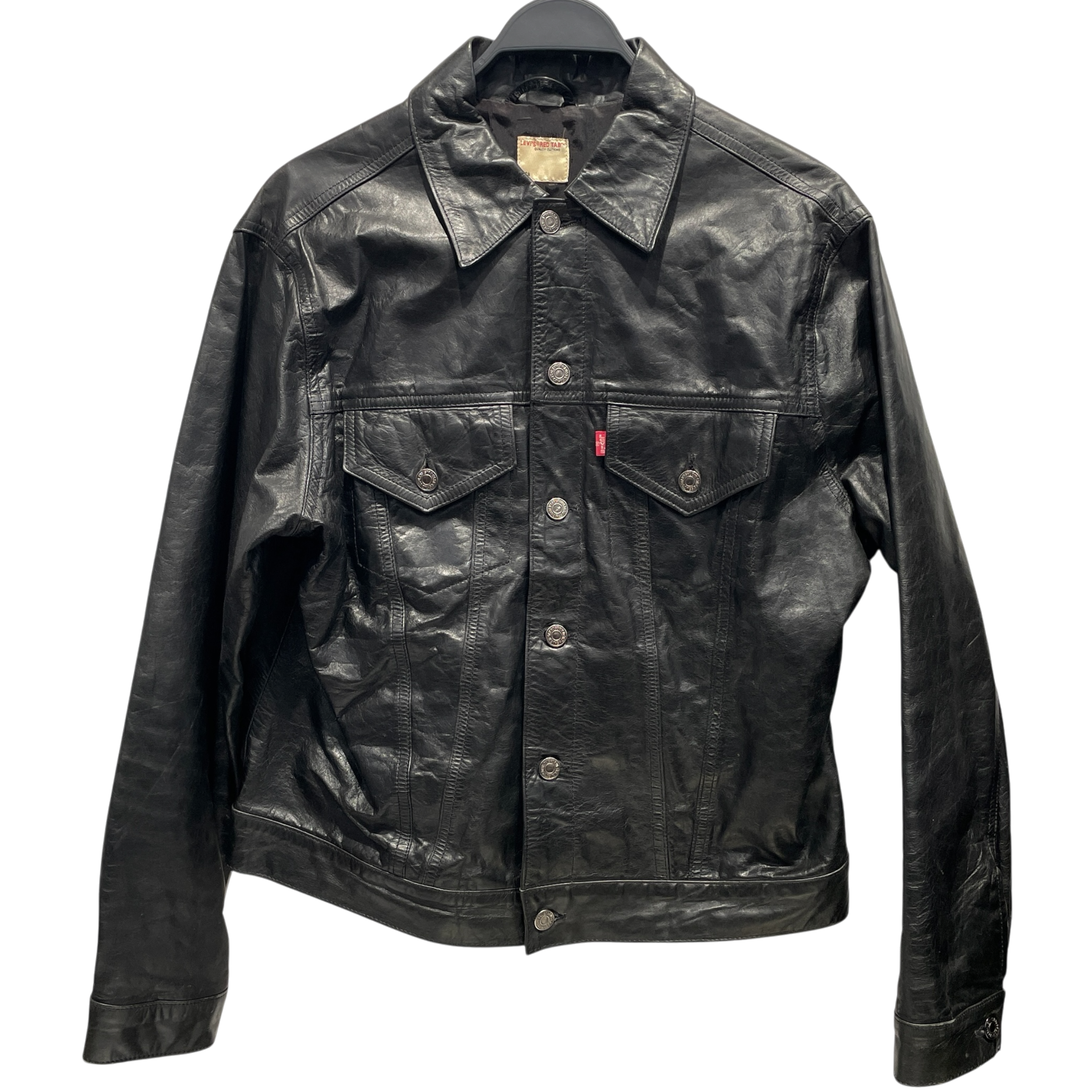 Levi's REDTAB/Jacket/M/Leather/BLK/LIL E TRUCKER view 1