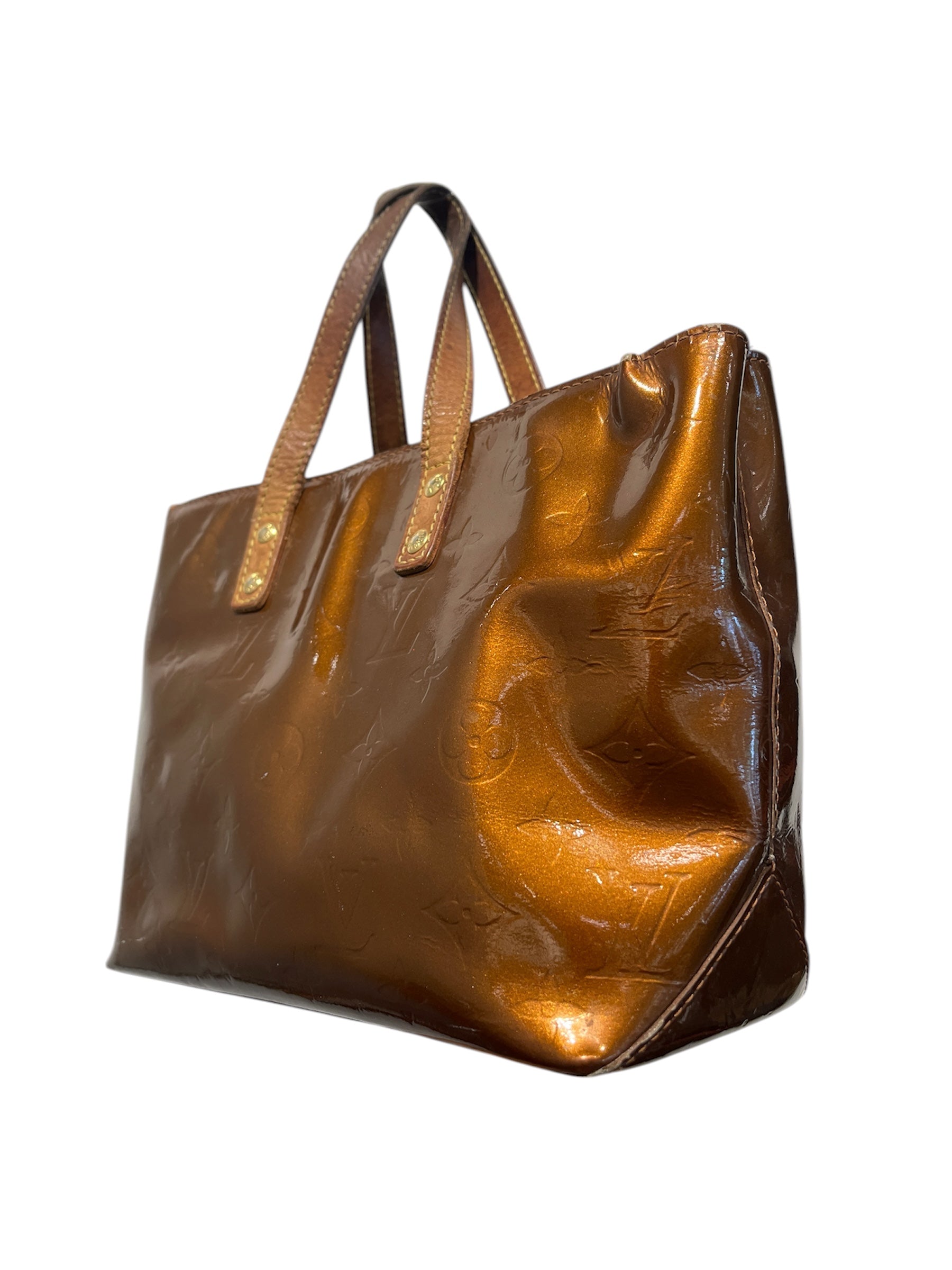 LOUIS VUITTON/Hand Bag/Monogram/Leather/BRW/TH1002/VERNIS MINI view 6