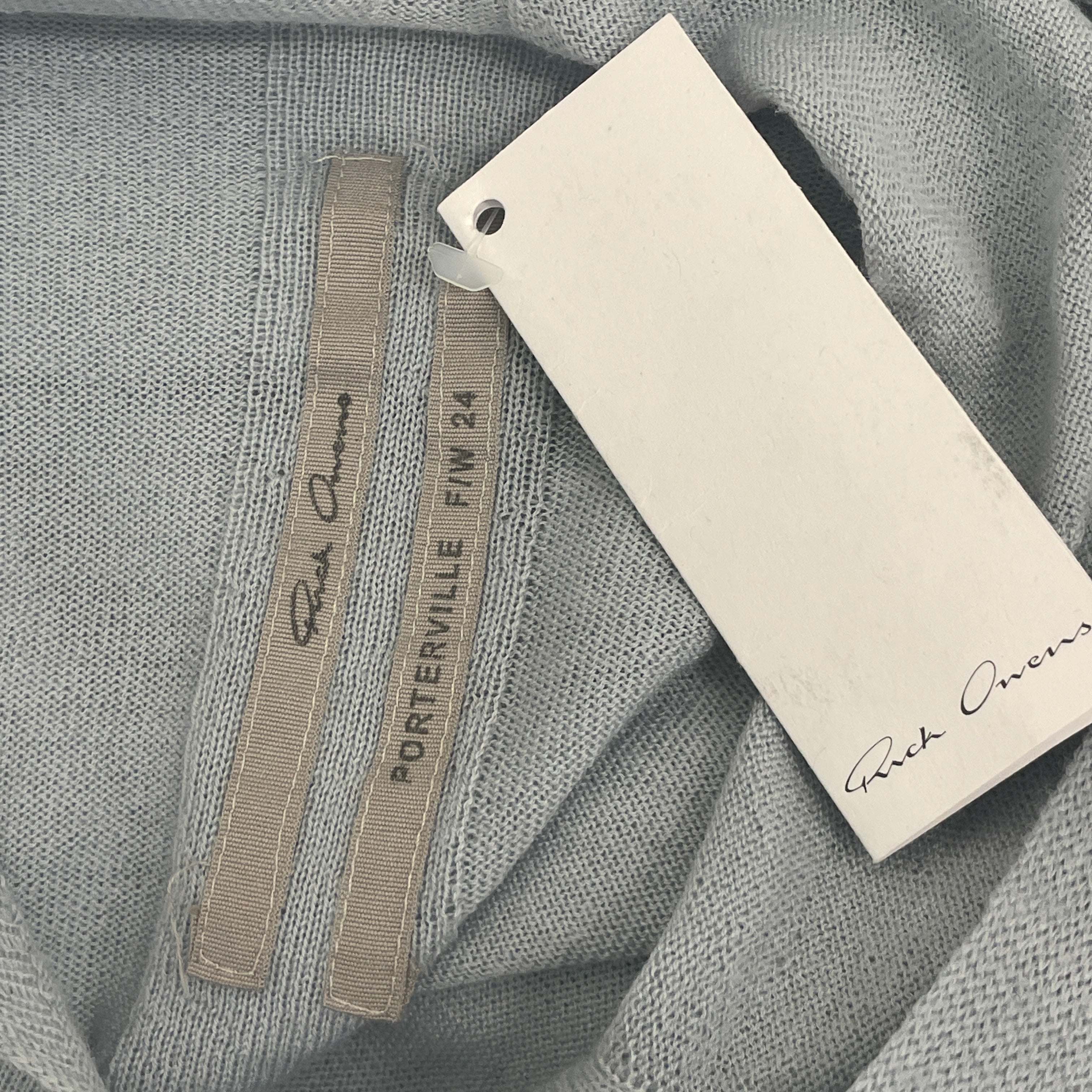 Rick Owens/Hoodie/M/Wool/BLU/2024 Hooded Knit Jumper view 4