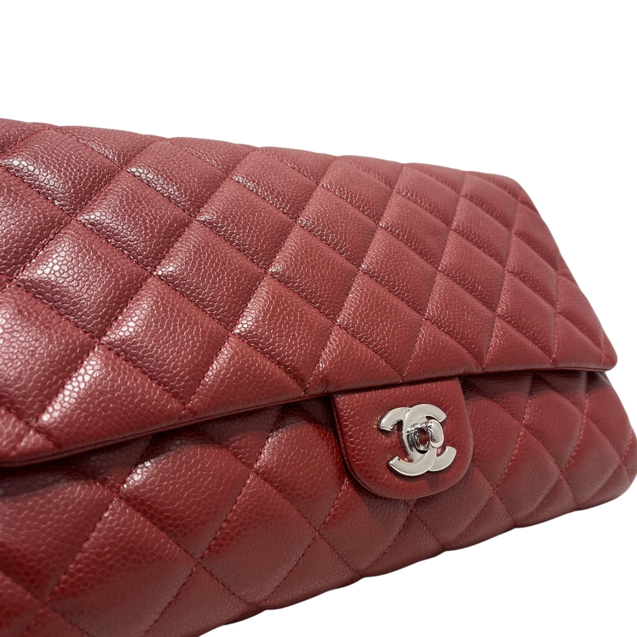 CHANEL/Hand Bag/Leather/BRD/caviar jumbo flap view 6