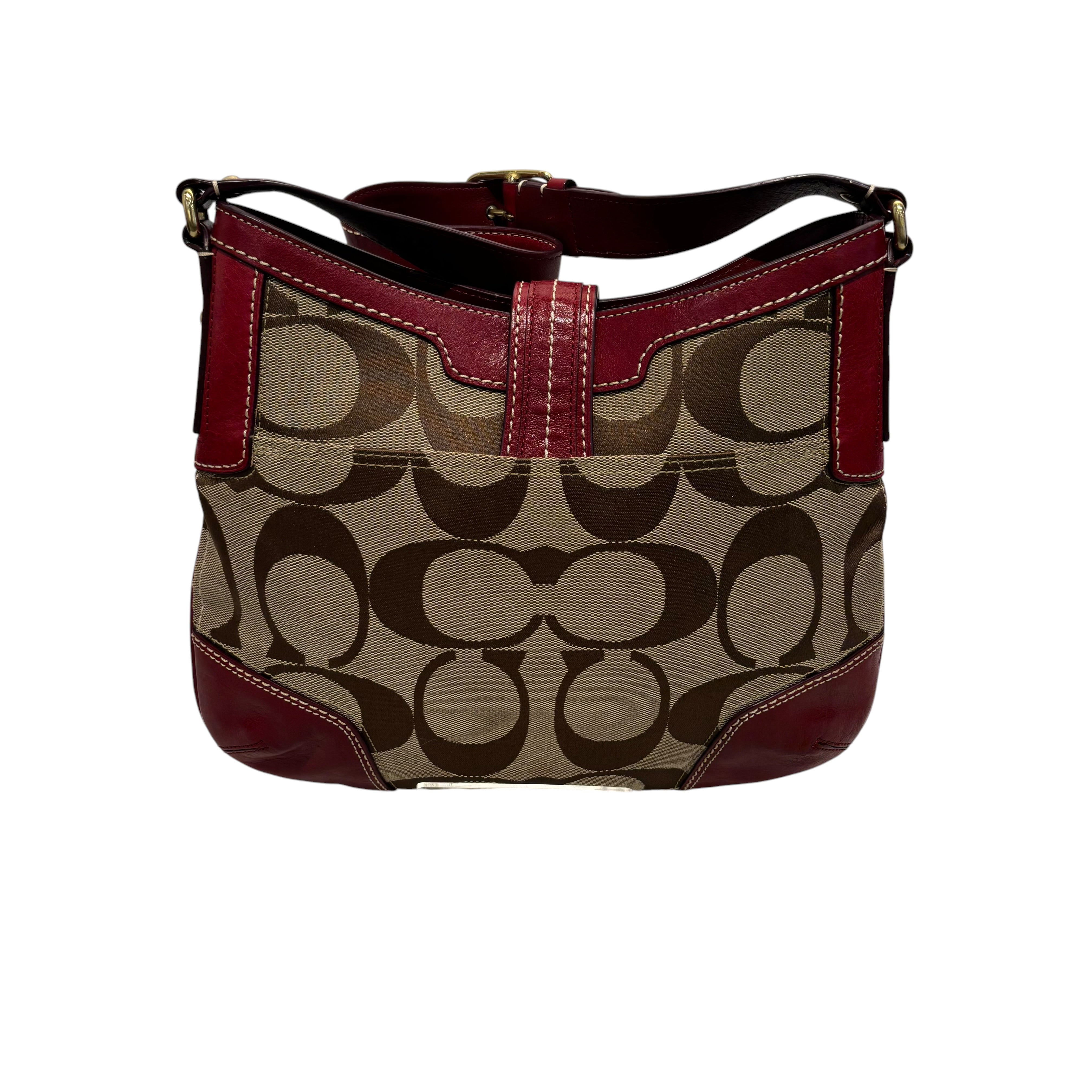 COACH/Hand Bag/Monogram/Cotton/BEG/Hamptons Signature C view 2