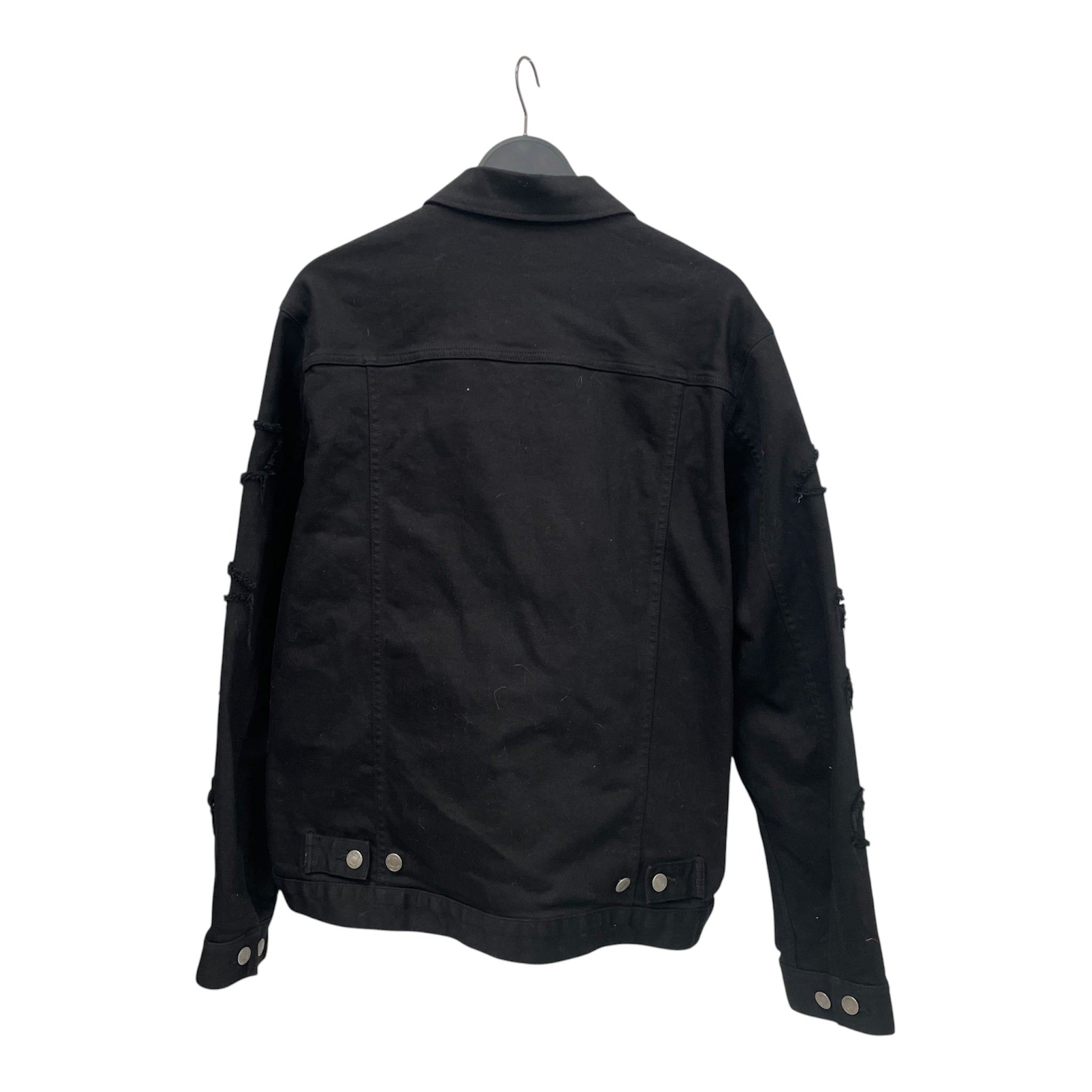 UNDERCOVER/Denim Jkt/5/Denim/BLK/distressed arms view 2