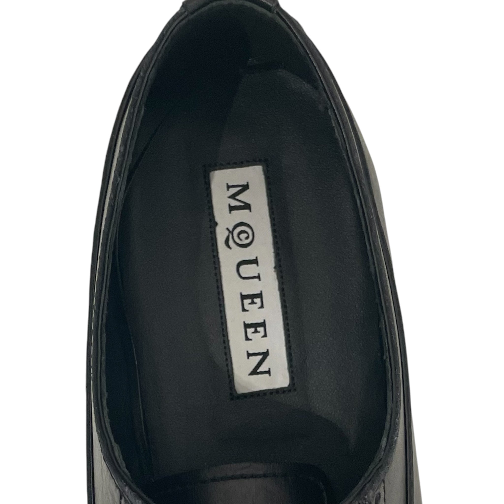 Alexander McQueen/Dress Shoes/EU 44/Leather/BLK/VERY POINTED TOE view 3
