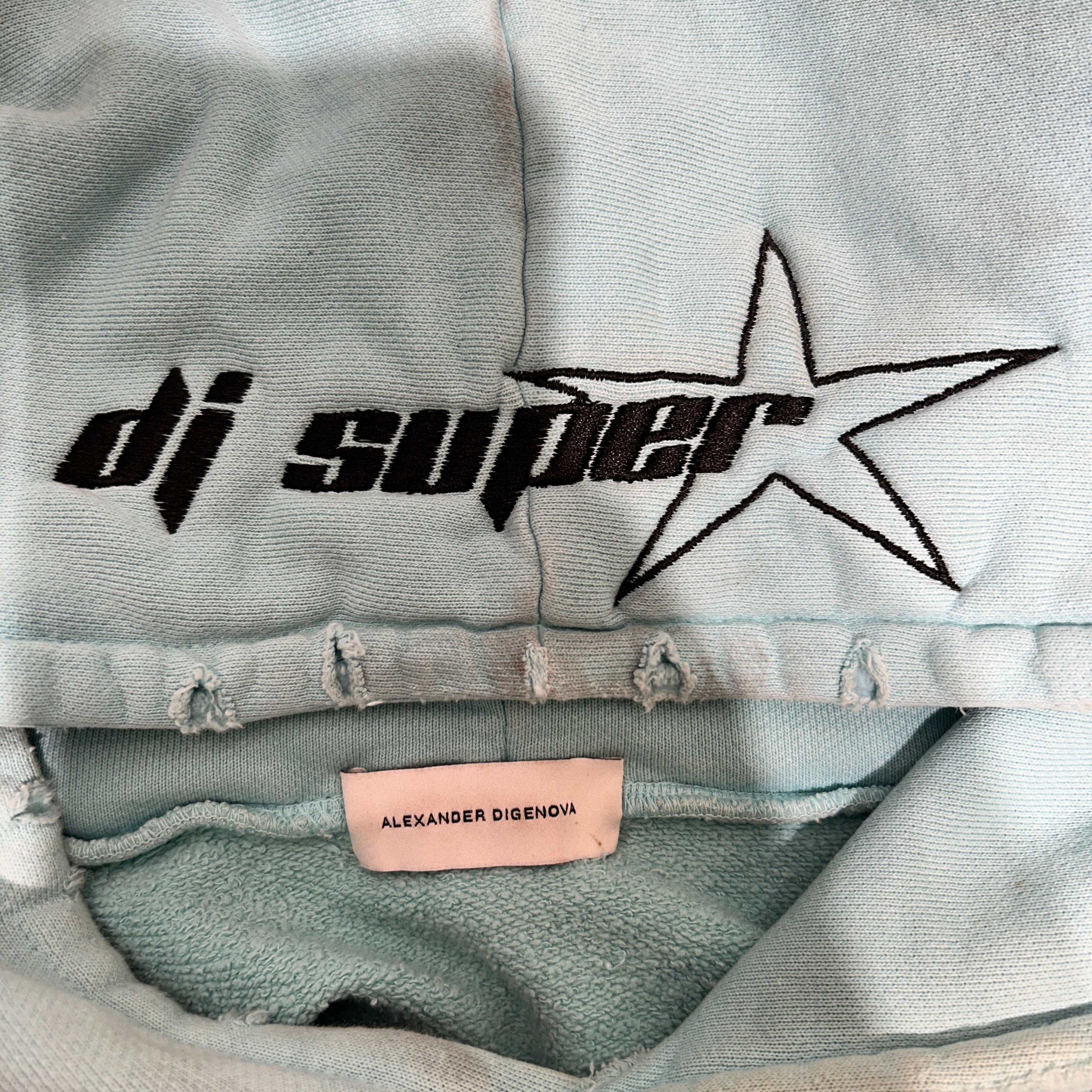 ALEXANDER DIGENOVA/Hoodie/2/Cotton/BLU/SUPERSTAR view 3
