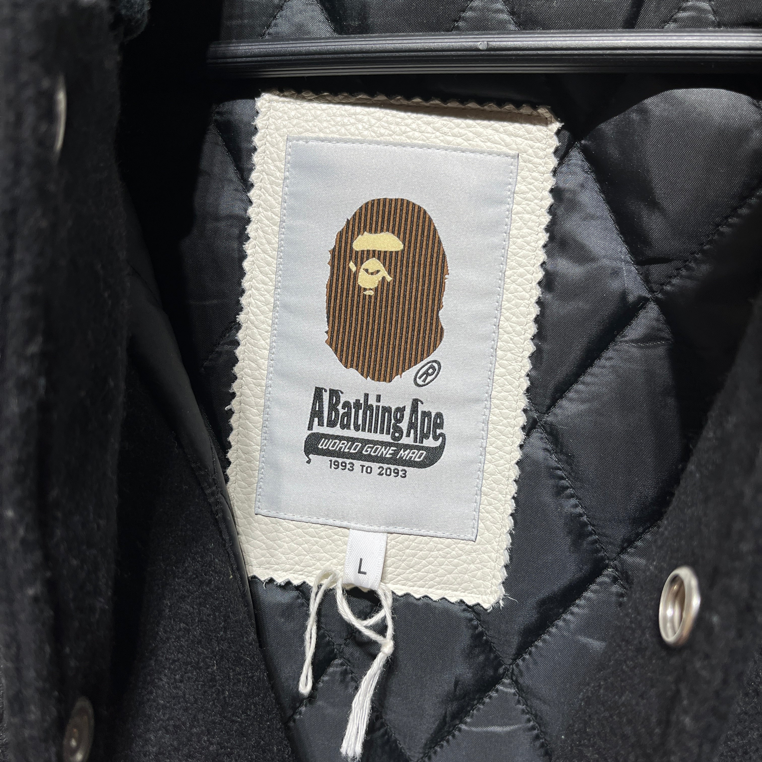 BAPE STA!/Swarovski/Jacket/L/Wool/BLK/Swarovski Shark Jacket view 4