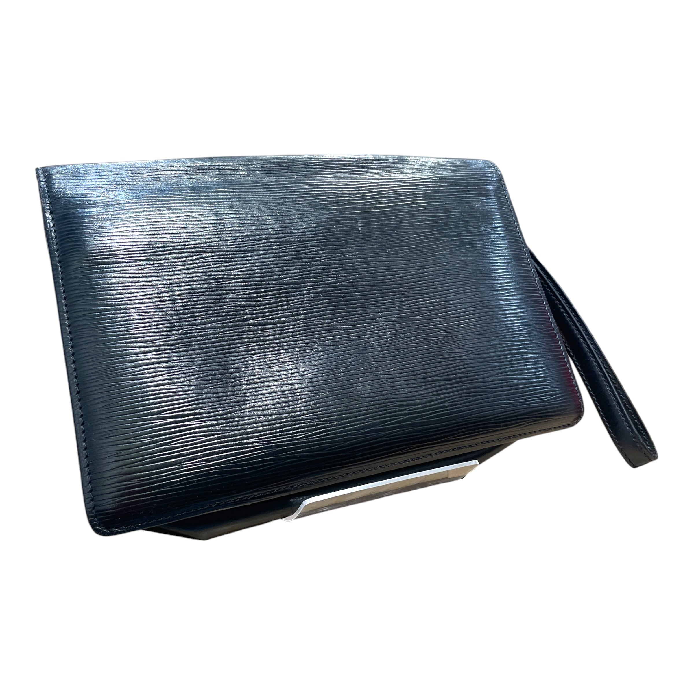 LOUIS VUITTON/Clutch Bag/Leather/BLK/Epi Pochette Sellier Dragonne view 2