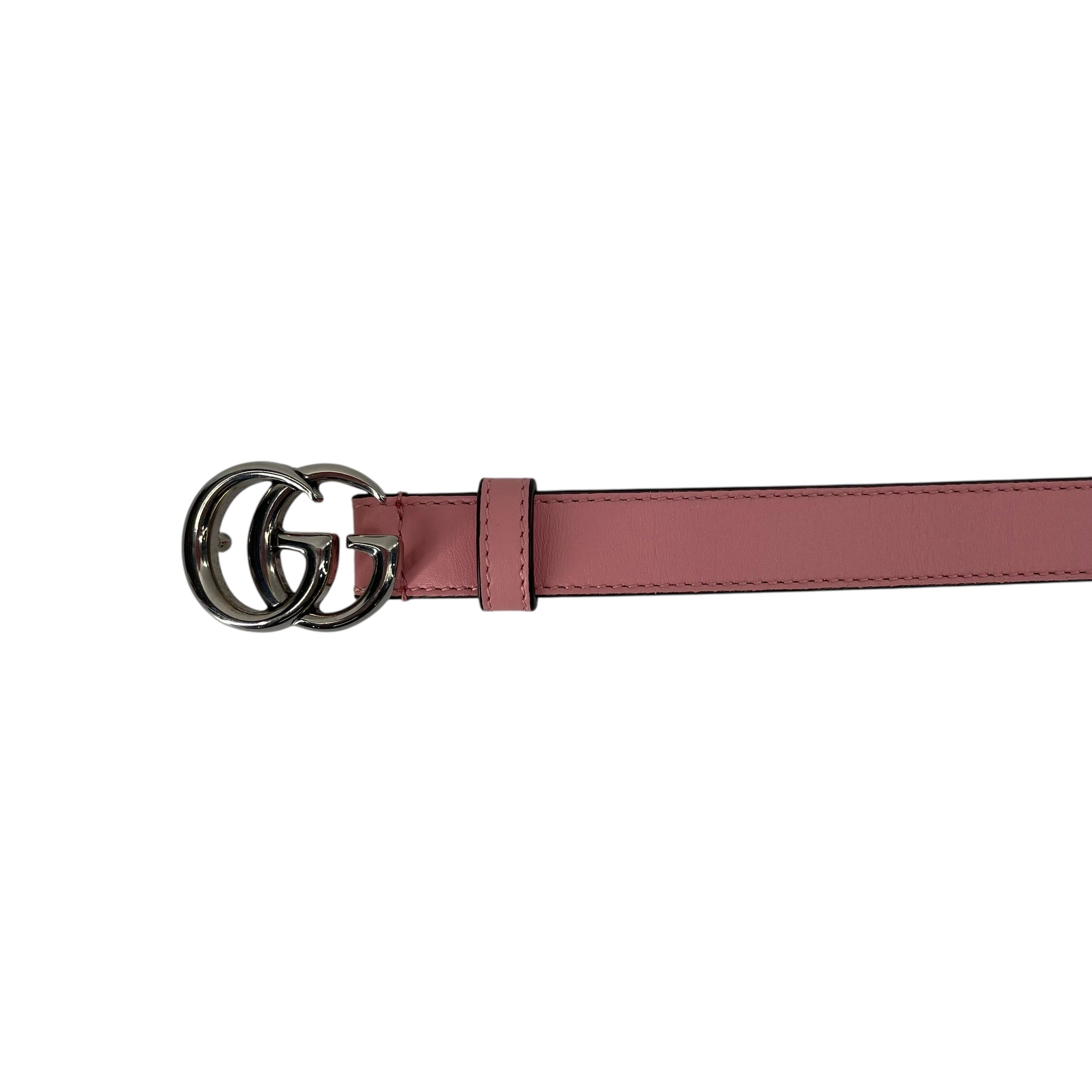 GUCCI/Belt/Leather/PNK/SILVER GG view 3