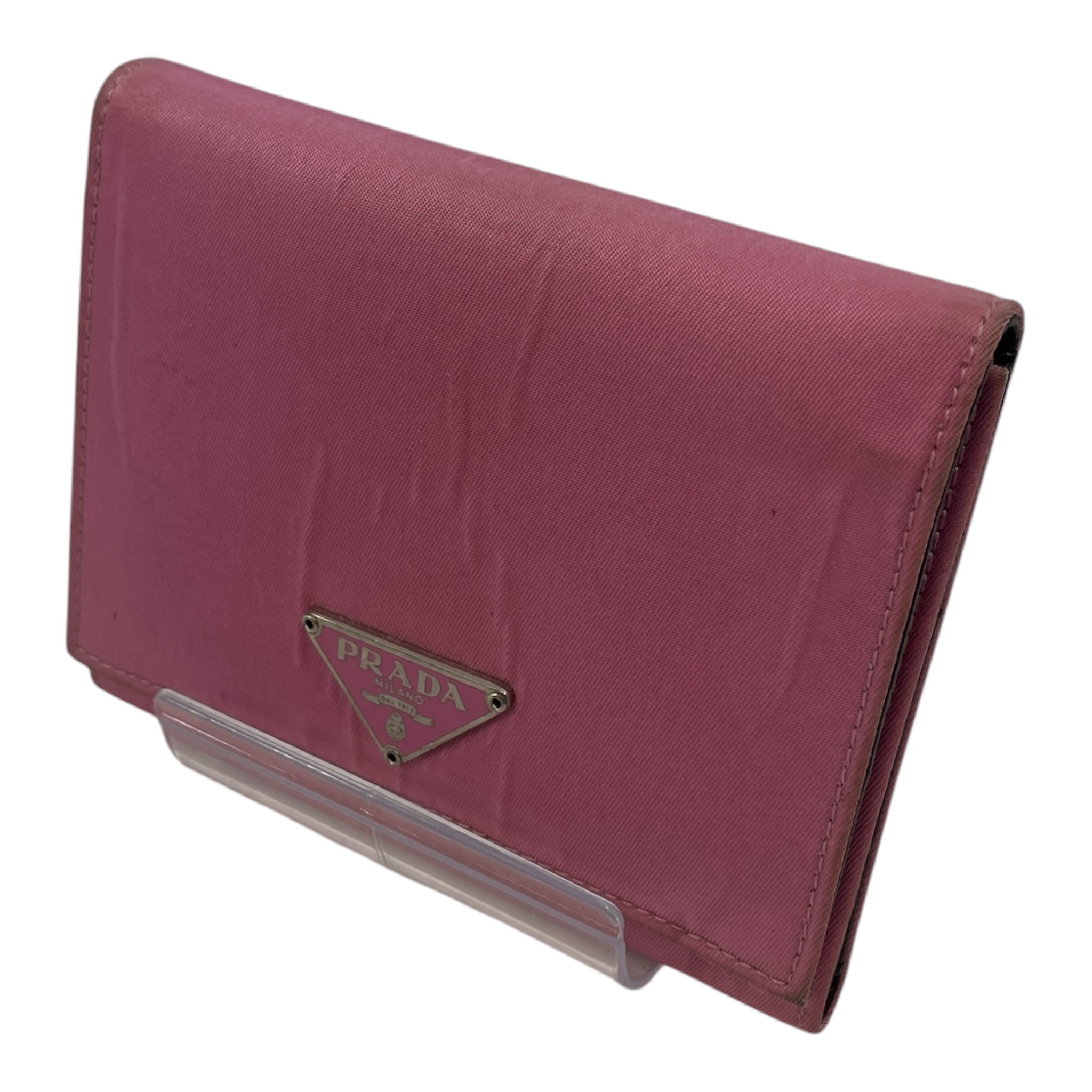 PRADA/Trifold Wallet/Nylon/PNK/TESSUTO NYLON BABY PINK view 1