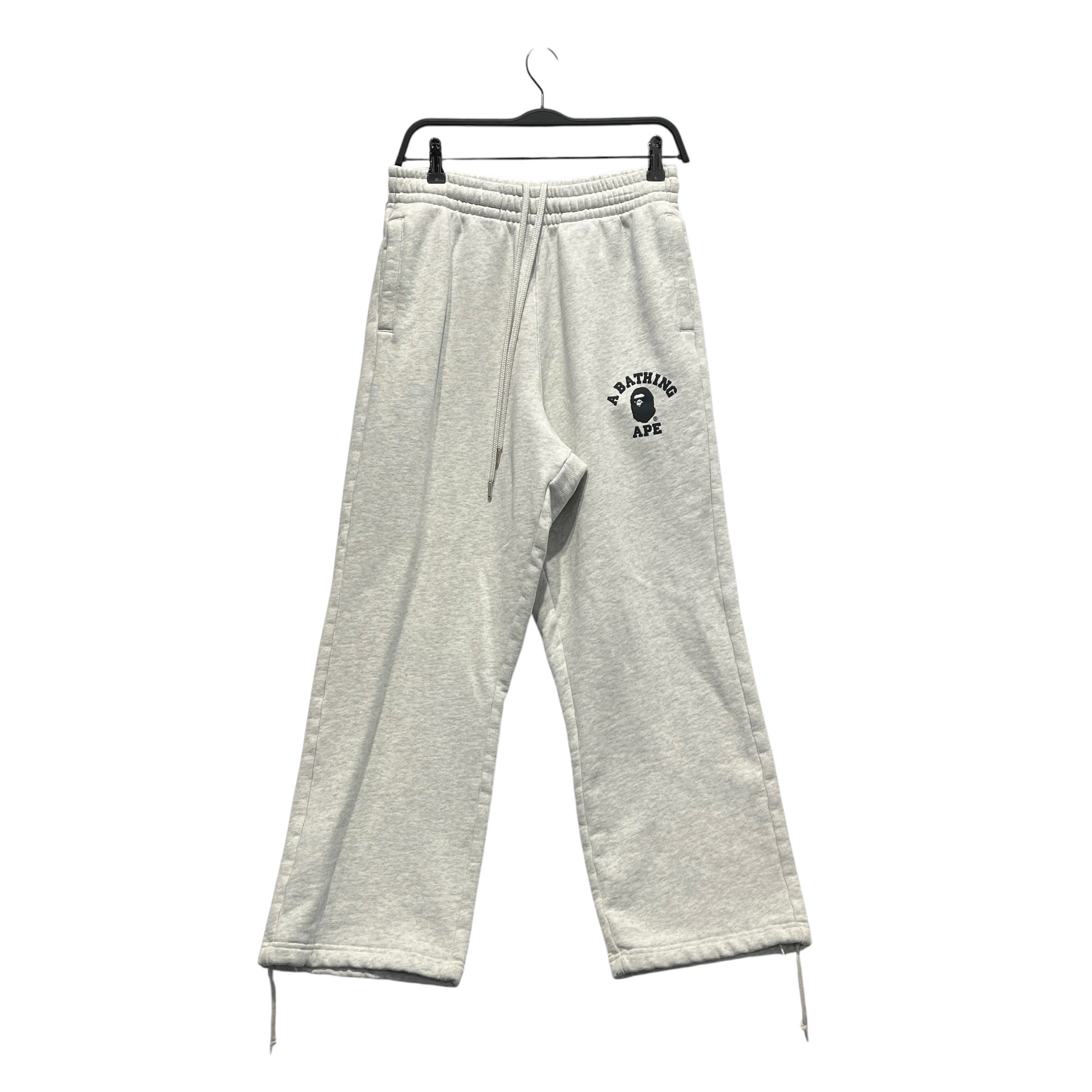 A BATHING APE/Pants/S/Cotton/SLV/logo on back view 1