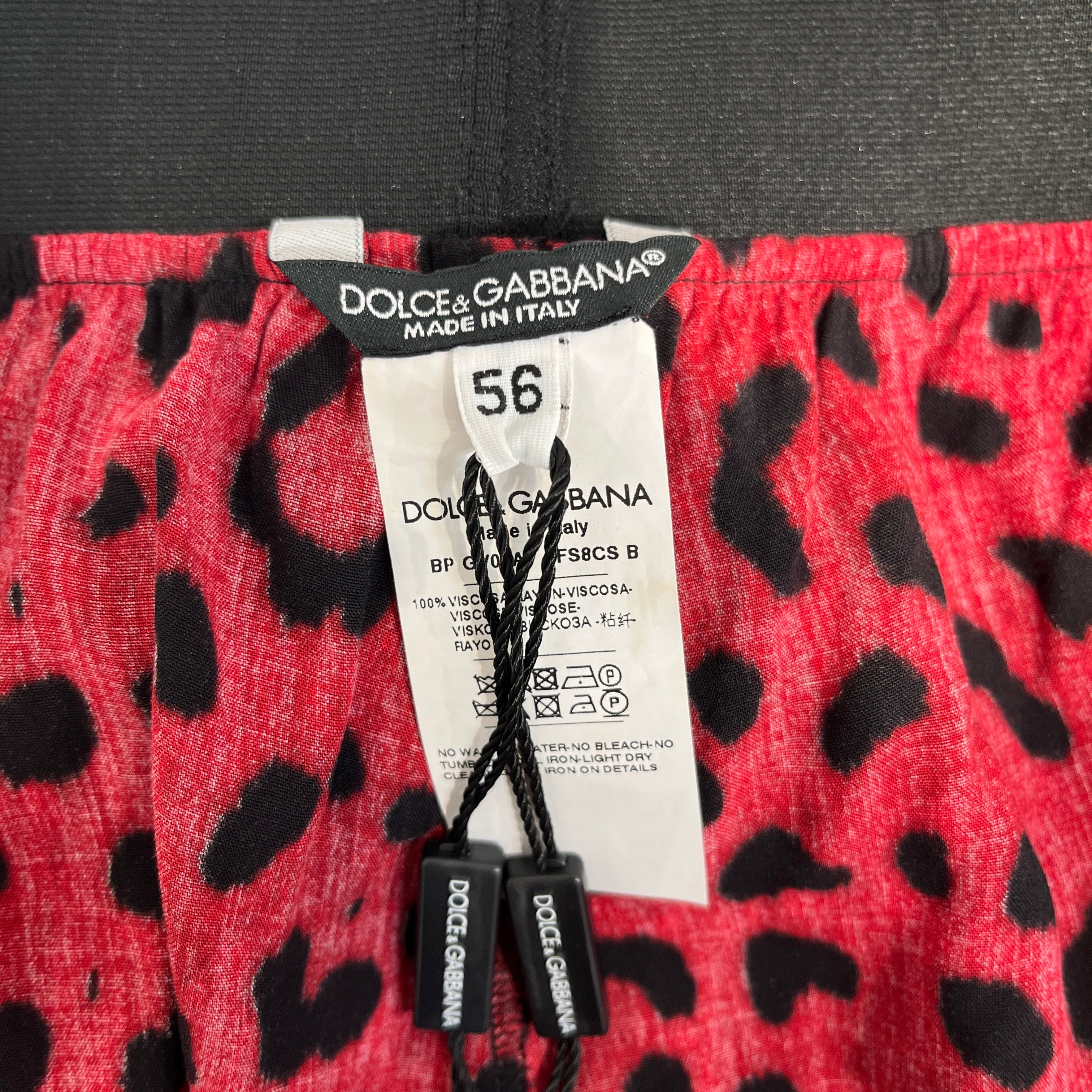 DOLCE&GABBANA/Shorts/48/Rayon/RED/ view 3