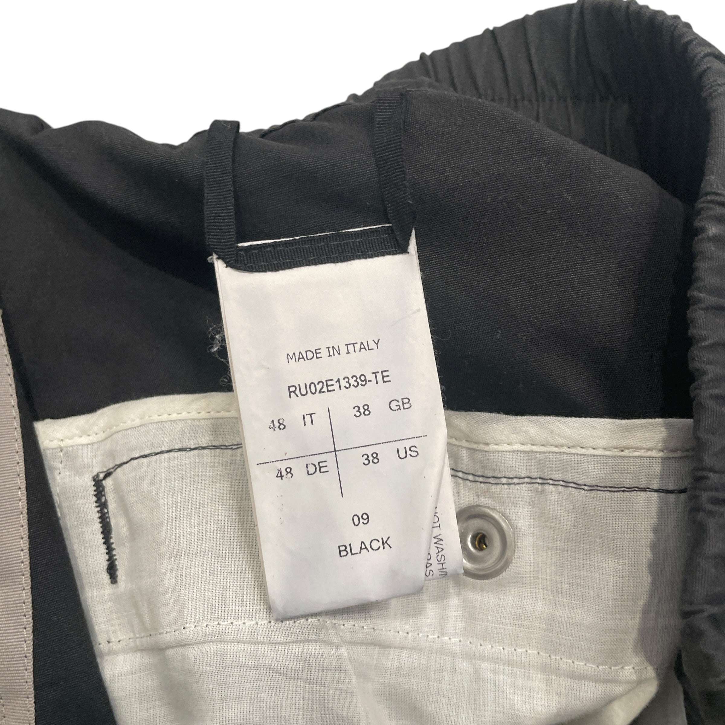 Rick Owens/Cargo Pants/38/Cotton/BLK/CARGOBELAS view 4