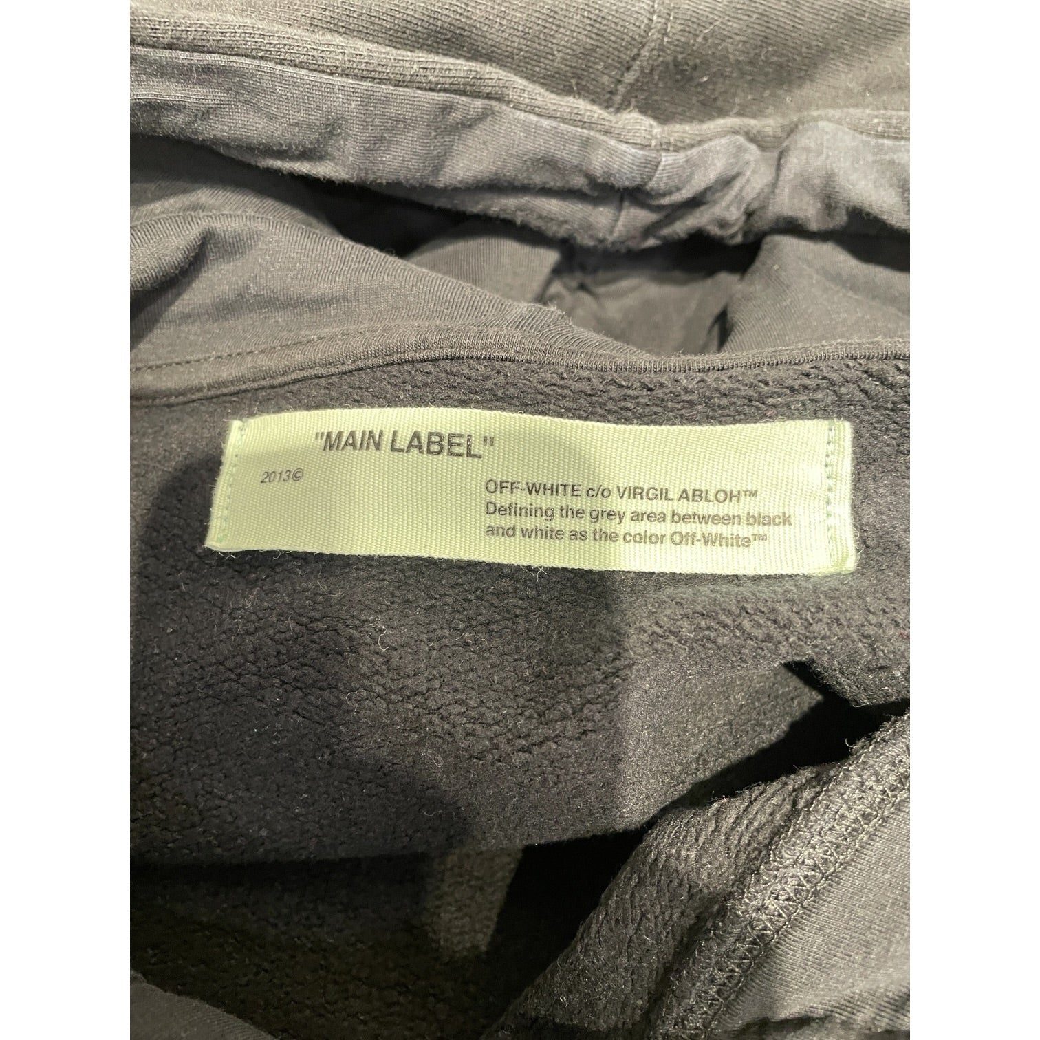 OFF-WHITE/Hoodie/XS/Cotton/BLK/Global Warming Black Hoodie view 3