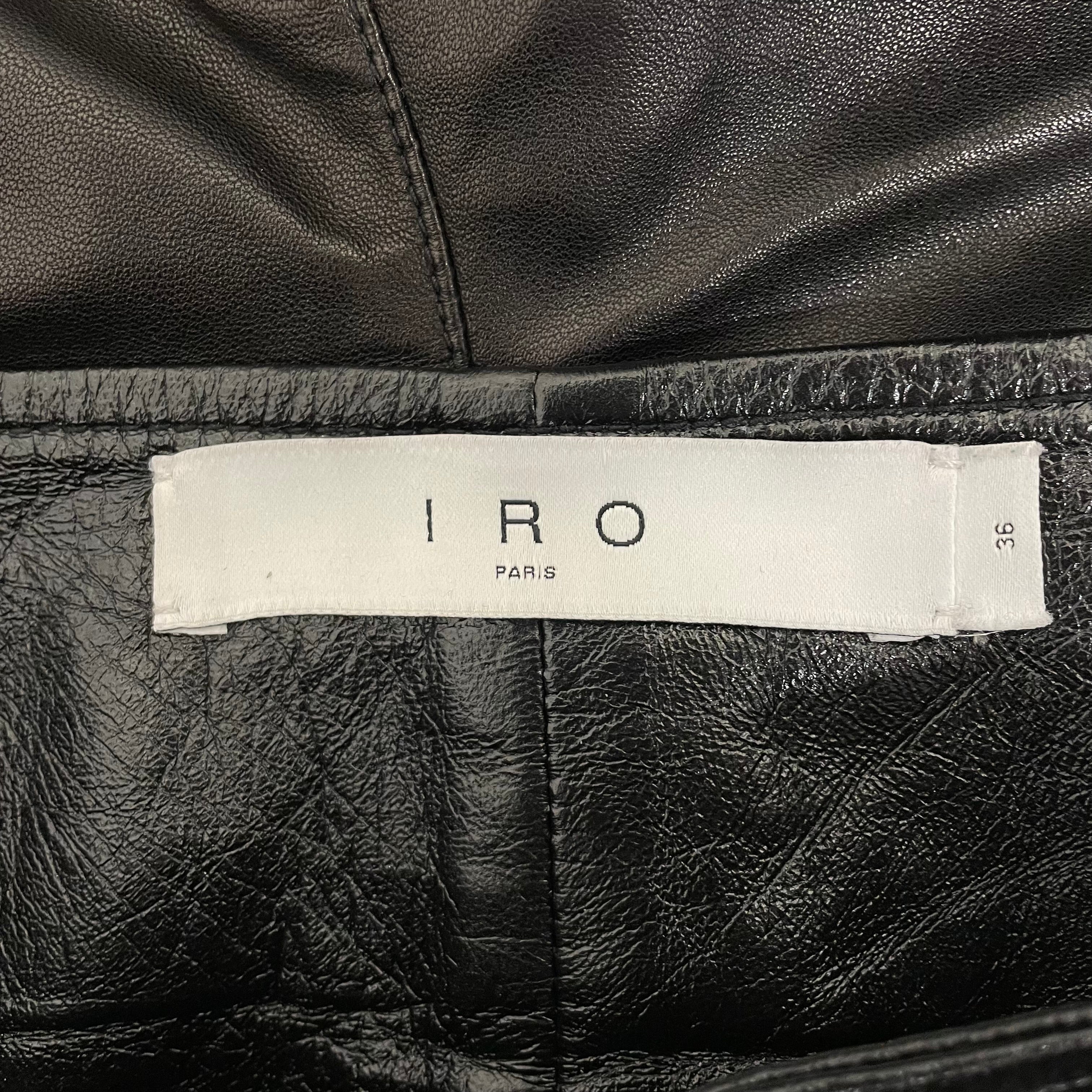 IRO/Bottoms/36/Leather/BLK/idrani view 3