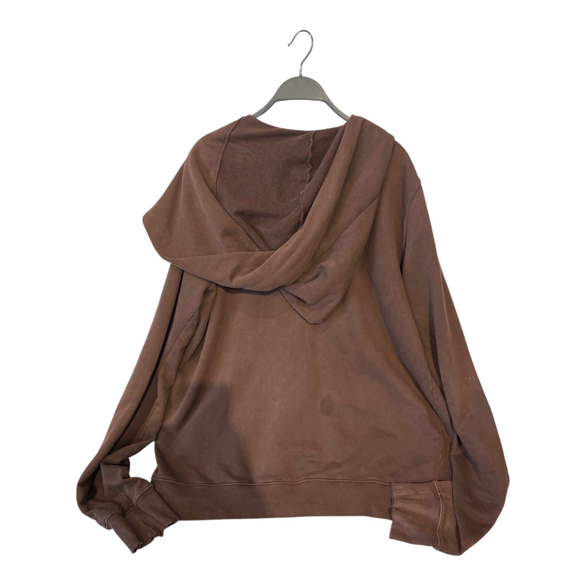 RICK OWENS DRKSHDW/Zip Up Hoodie/XL/Cotton/BRW/OLMAR AND MIRTA MOUNTAIN HOOD view 2