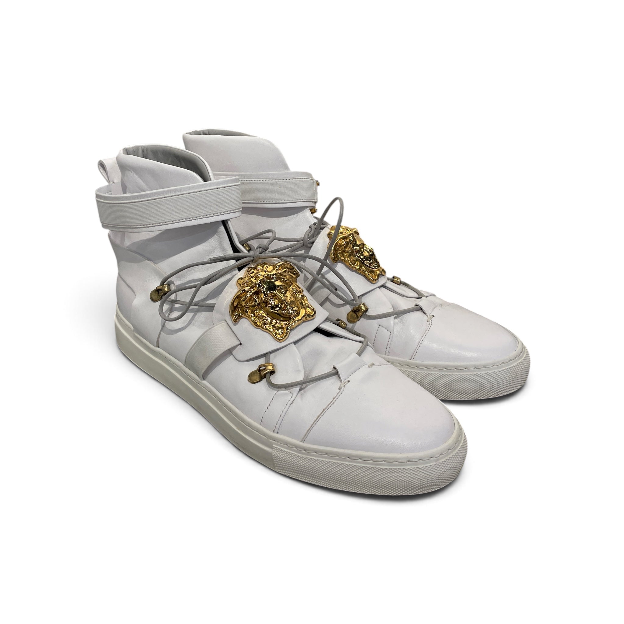 VERSACE/Boots/EU 45/Leather/WHT/ view 1