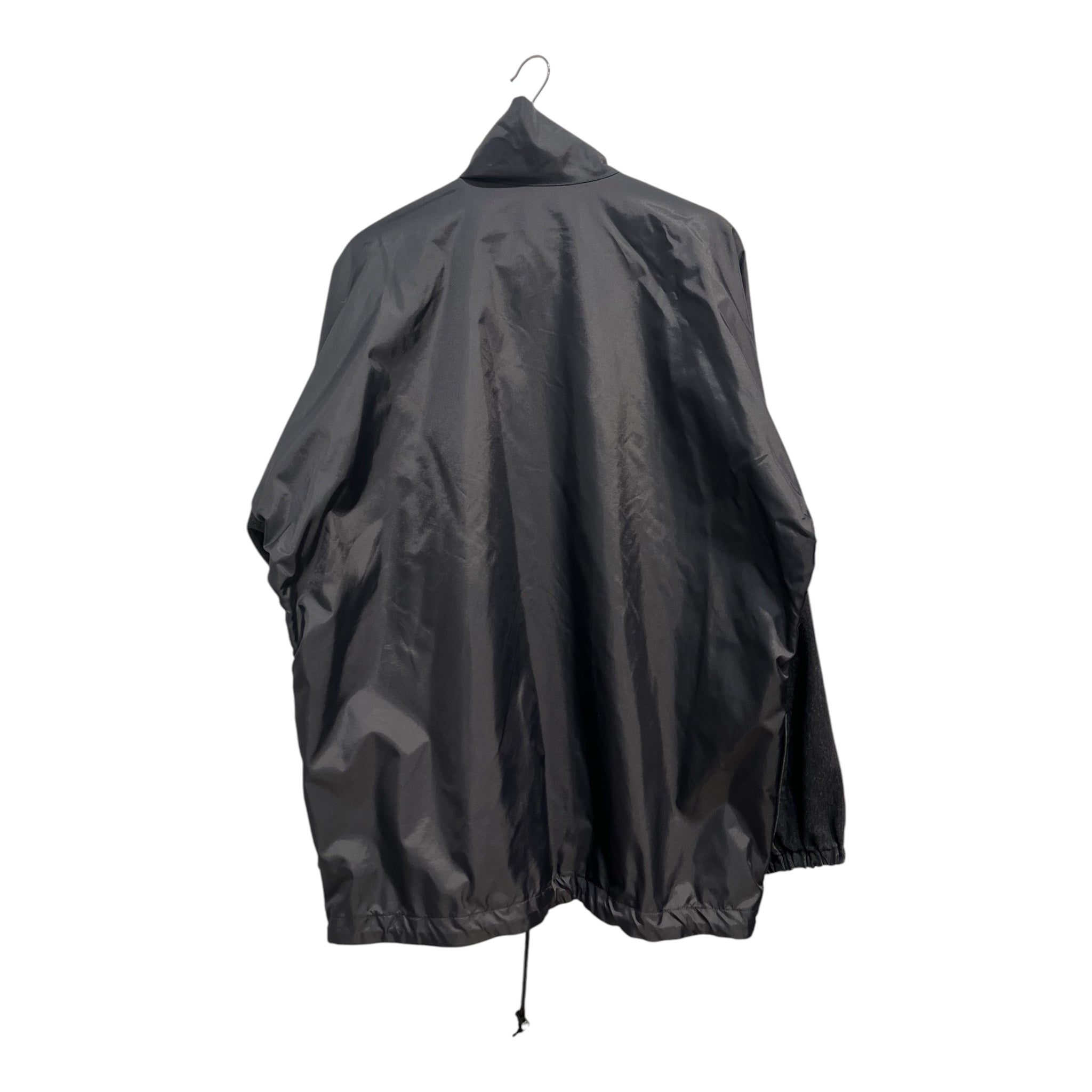 BALENCIAGA/Windbreaker/L/BLK/DENIM SLEEVES WHITE LOGO view 2