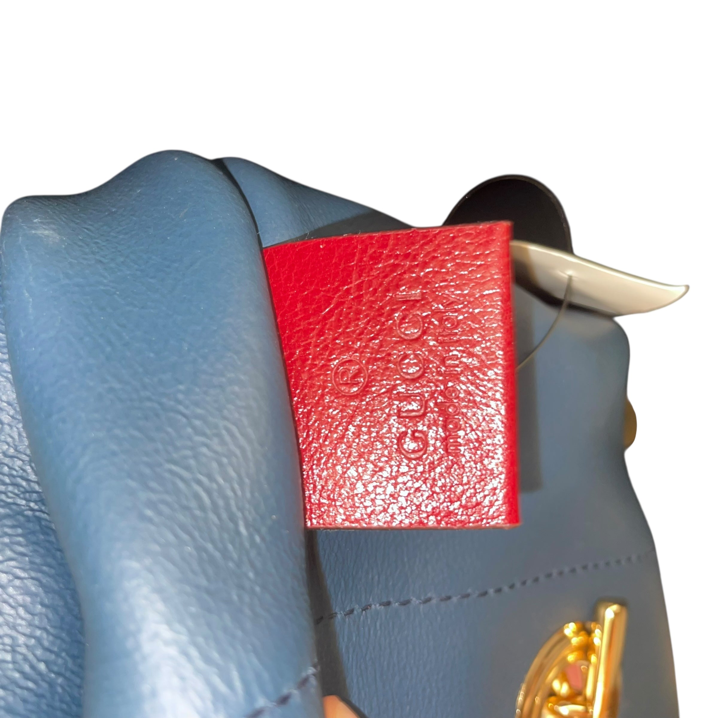 GUCCI/Tote Bag/Suede/BLU/rajah large leather tote view 6