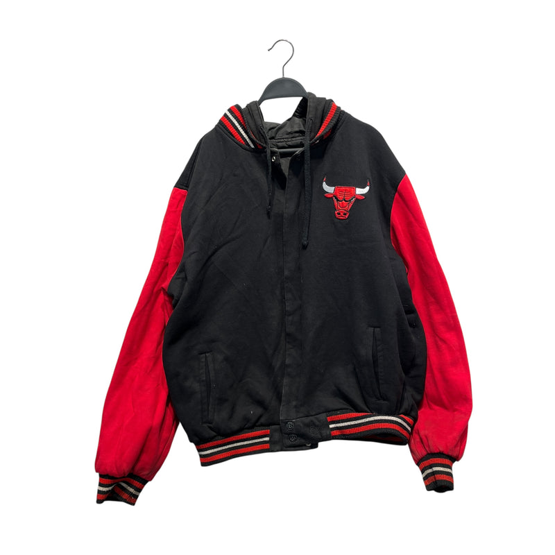 CHICAGO BULLS/Jacket/L/Cotton/BLK/NO BRAND / REVERSABLE
