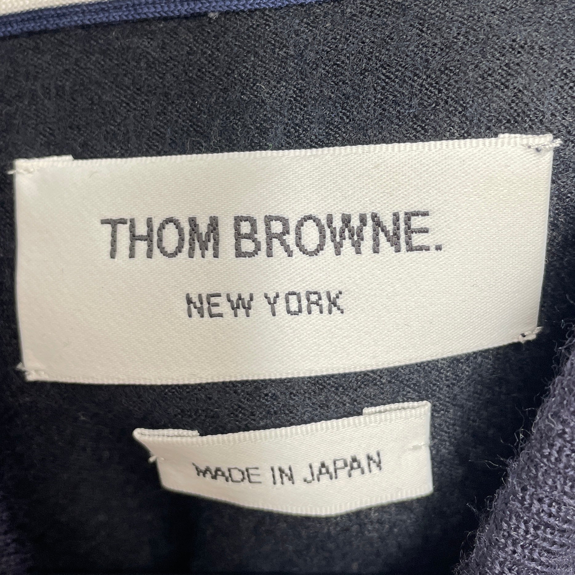 THOM BROWNE. NEW YORK/Hoodie/4/Cotton/IDG/IVORY SLEEVES view 3