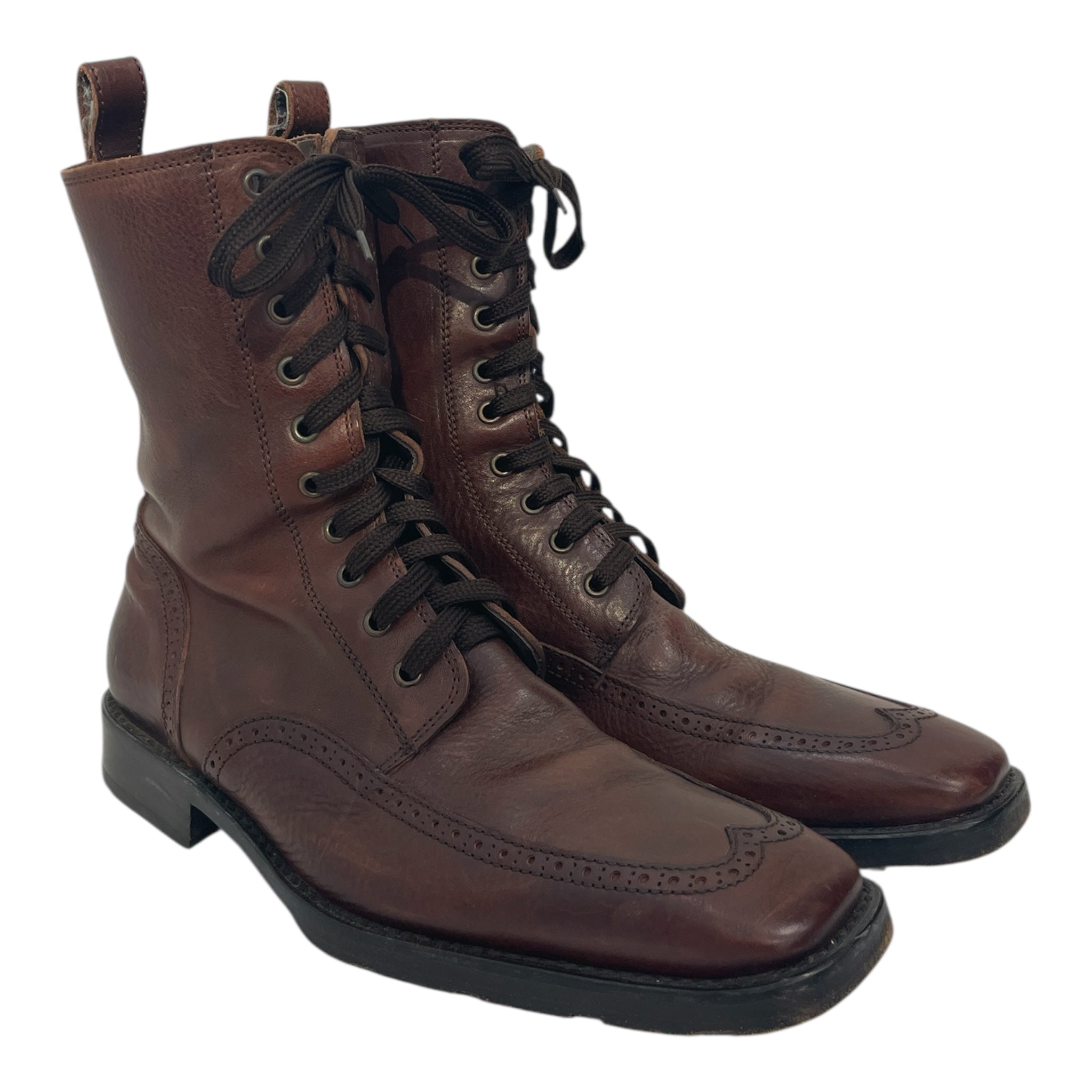 DSQUARED2/Lace Up Boots/EU 43.5/Leather/BRW/OXFORD view 1