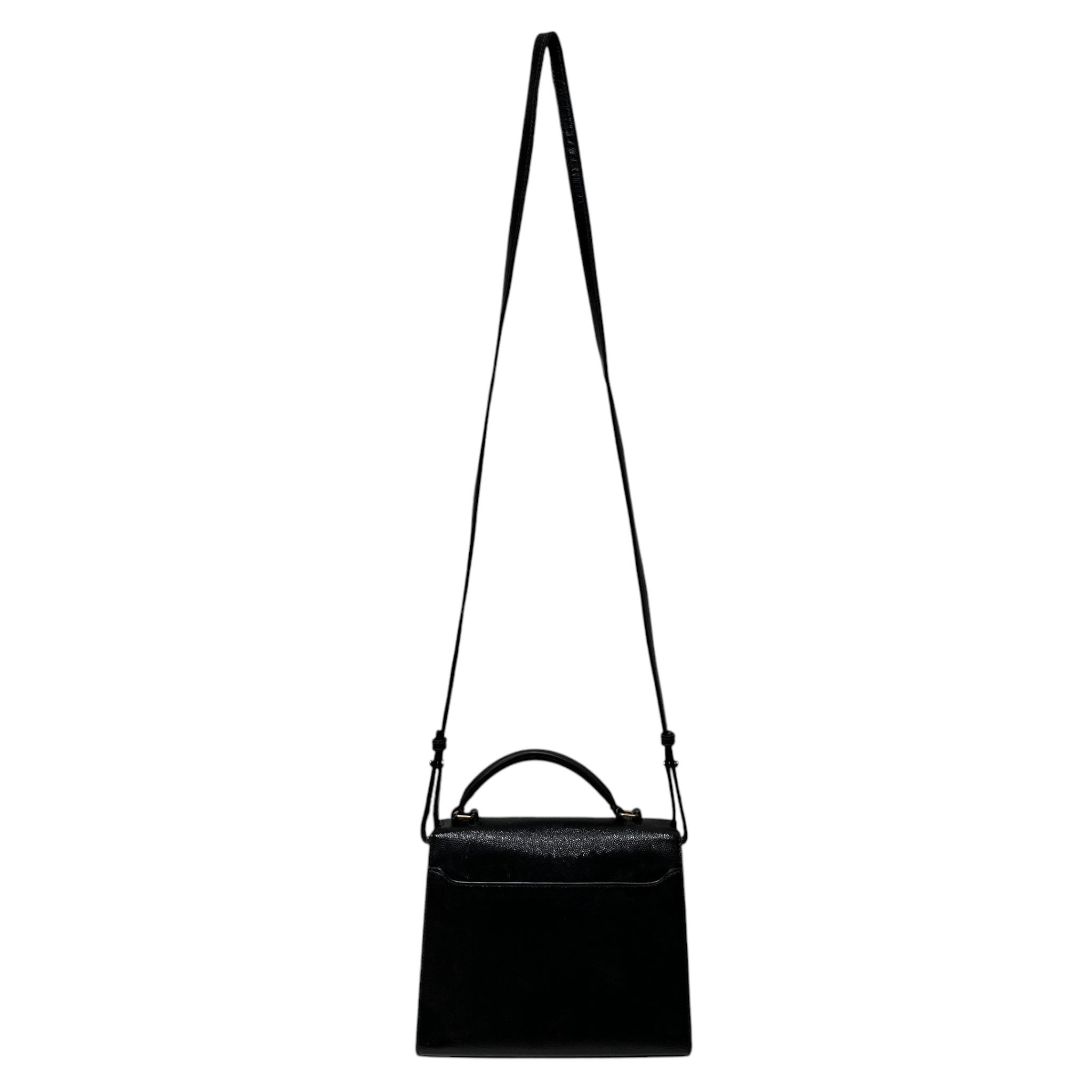 YVES SAINT LAURENT/Cross Body Bag/Leather/BLK/Cassandra Top Handle Mini view 6